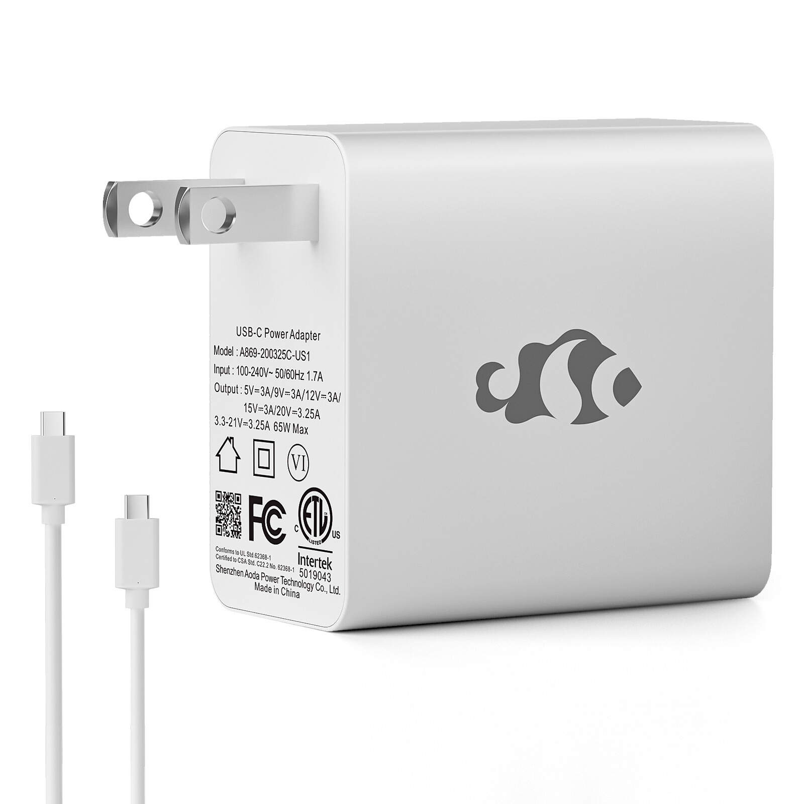 NIMO 65W Laptop Charger USB-C Original Quality Computer Phone Power Adapter N100