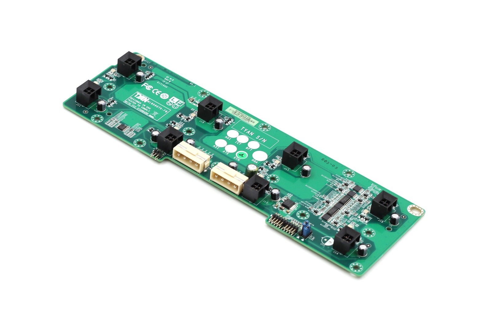 Tyan 8-Bay Fan Backplane Board P/N: M1806G70-FB Tested Working