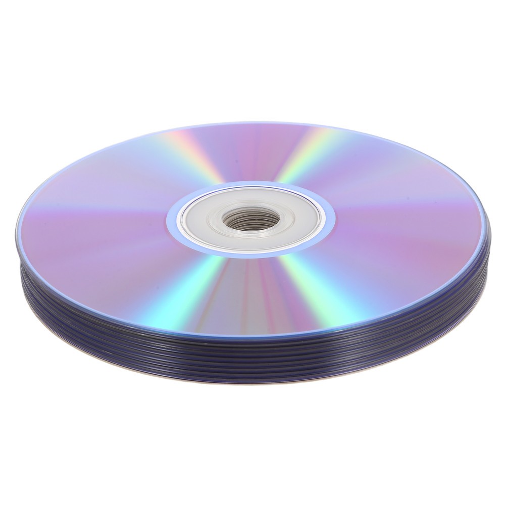 10Pcs Durable Plastic Blank Dvd-R Discs for Music Video Backup and Burning