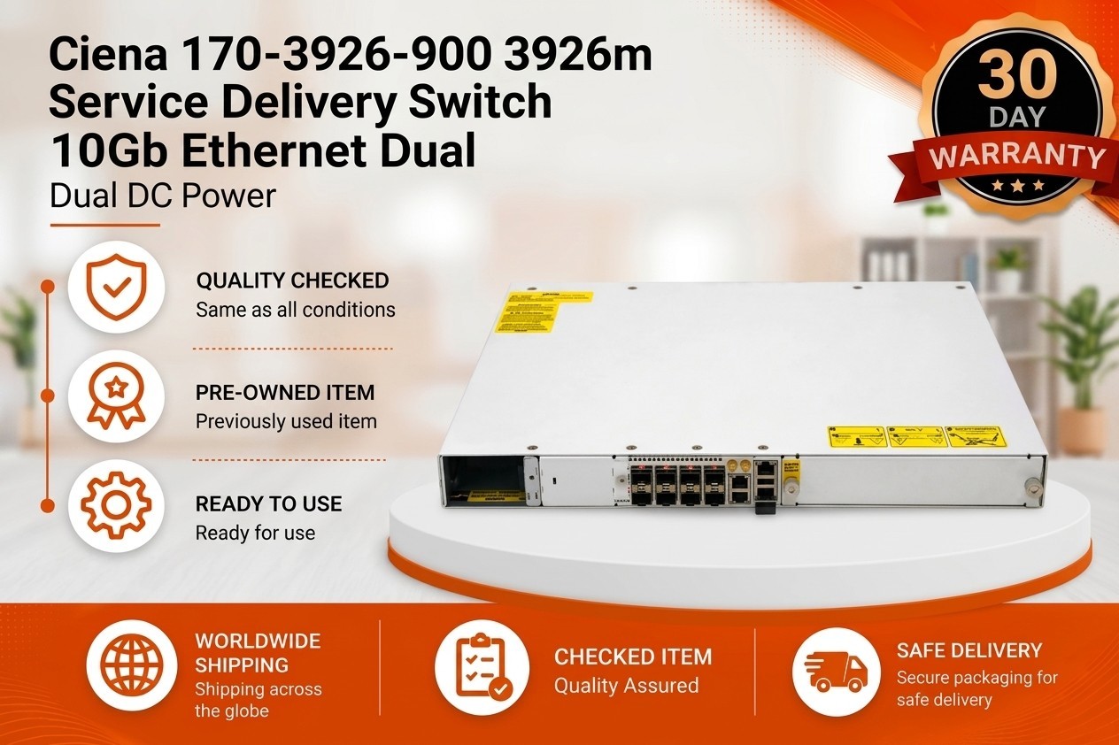 Ciena 3926m  170-3926-900 Service Delivery Switch 10Gb Ethernet Dual DC Power