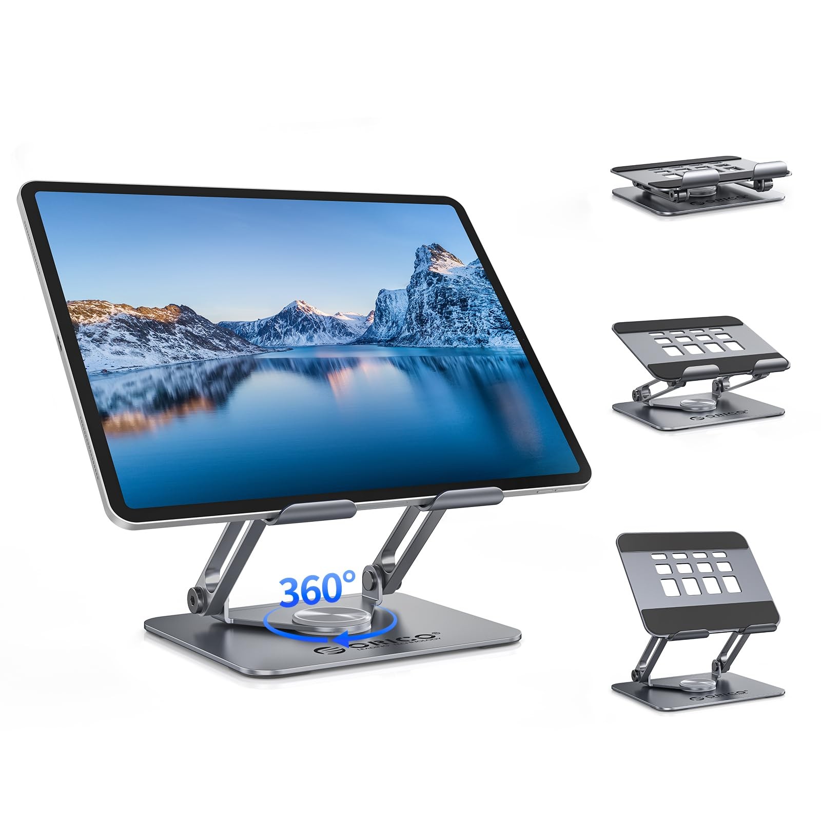 ORICO Aluminum 360 Rotating Foldable Tablet Stand FB2 Gray Japan Import