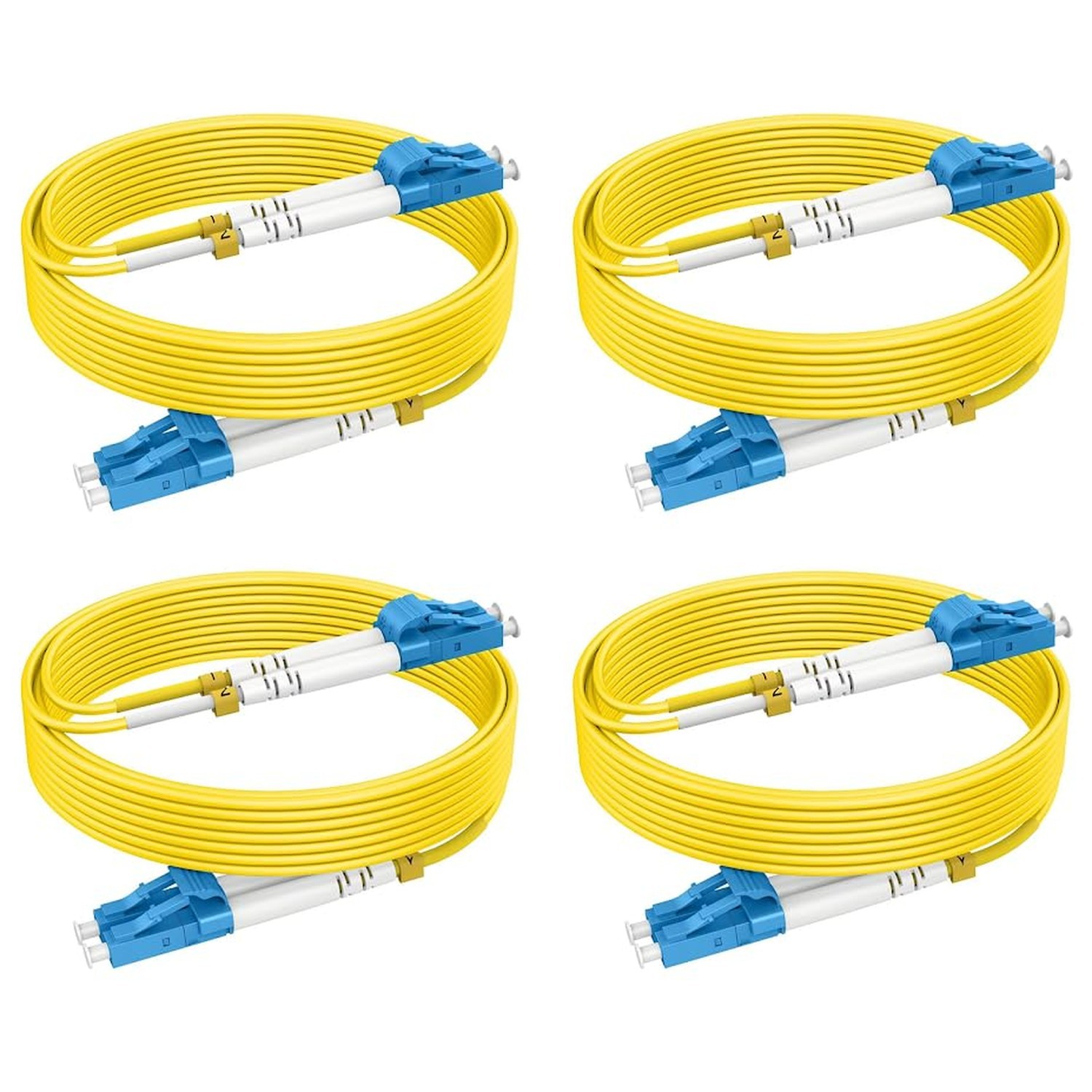 OS2 LC to LC Single Mode Fiber Patch Cables 10ft/3m, SM Singlemode Fiber Opti...