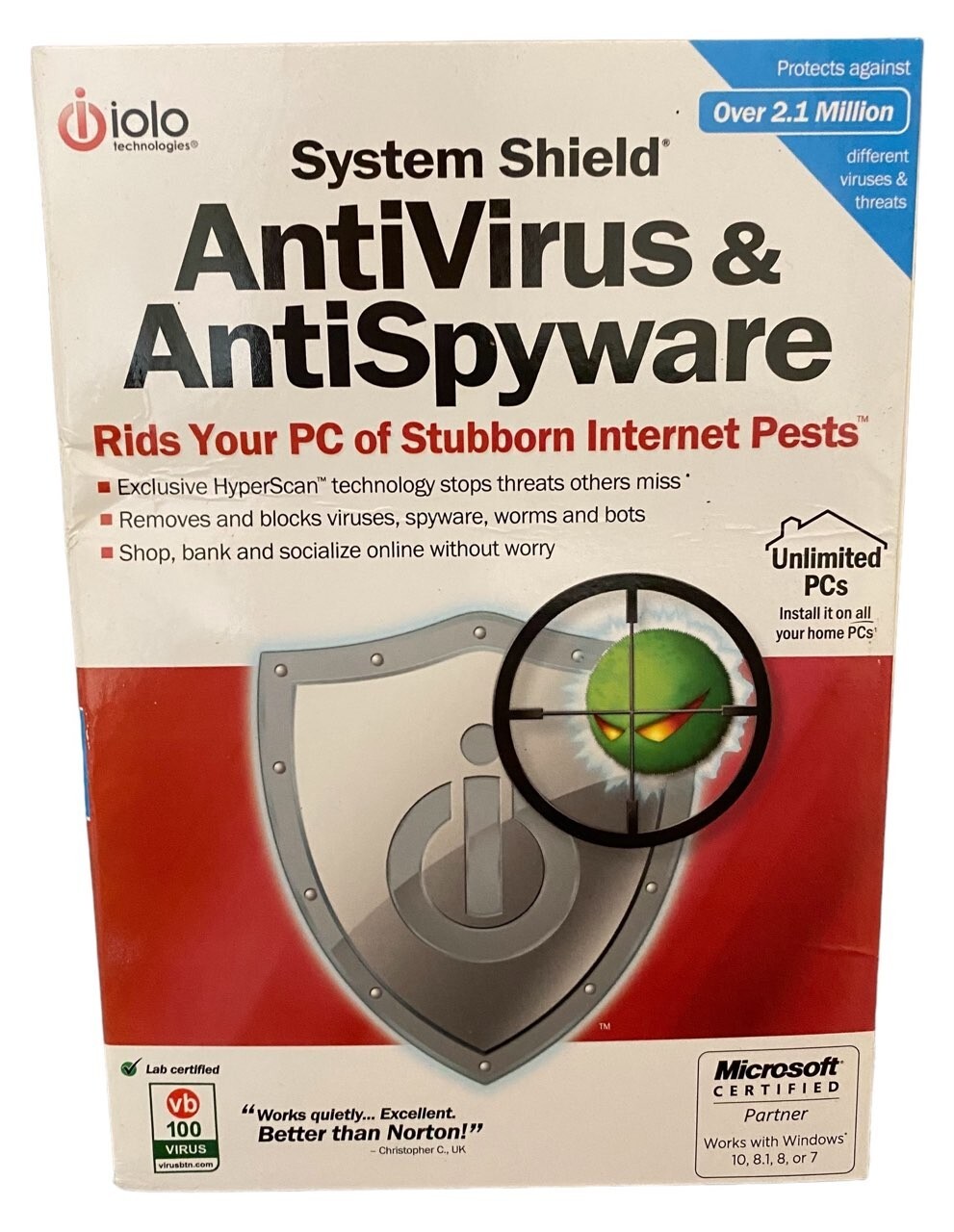 System Shield Anti-Virus & Anti-Spyware PC Program  New