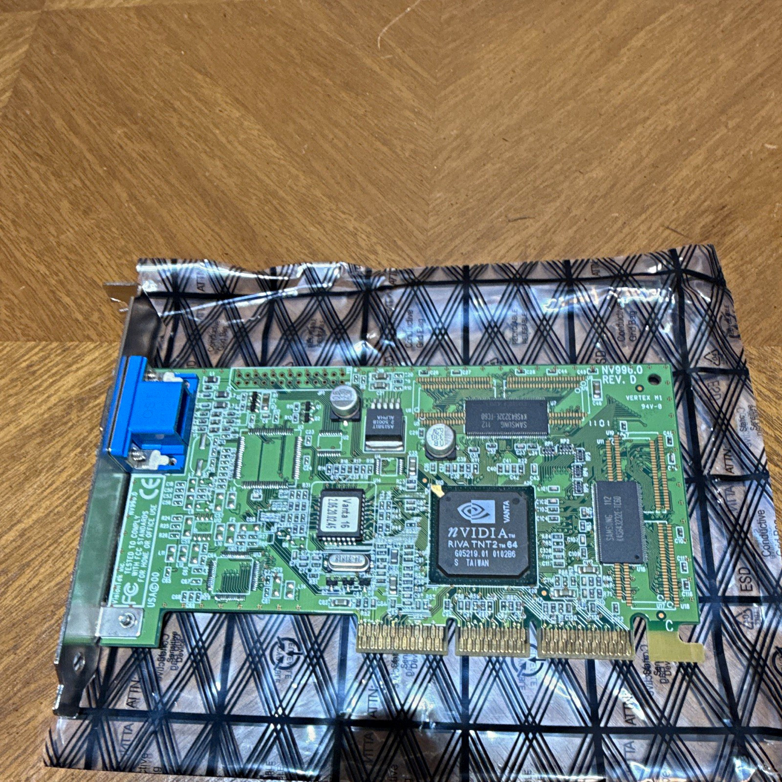 NVIDIA Riva TNT2 M64 AGP VGA Video Graphics Card (Card Only)