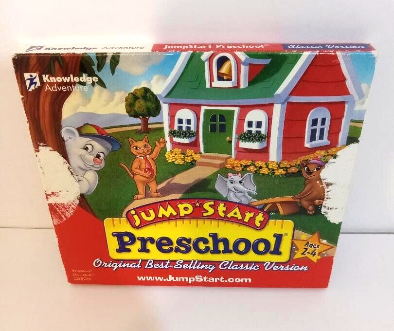 Havas Jumpstart CD-ROM  Preschool Classic Version Macintosh Windows Ages 2-4