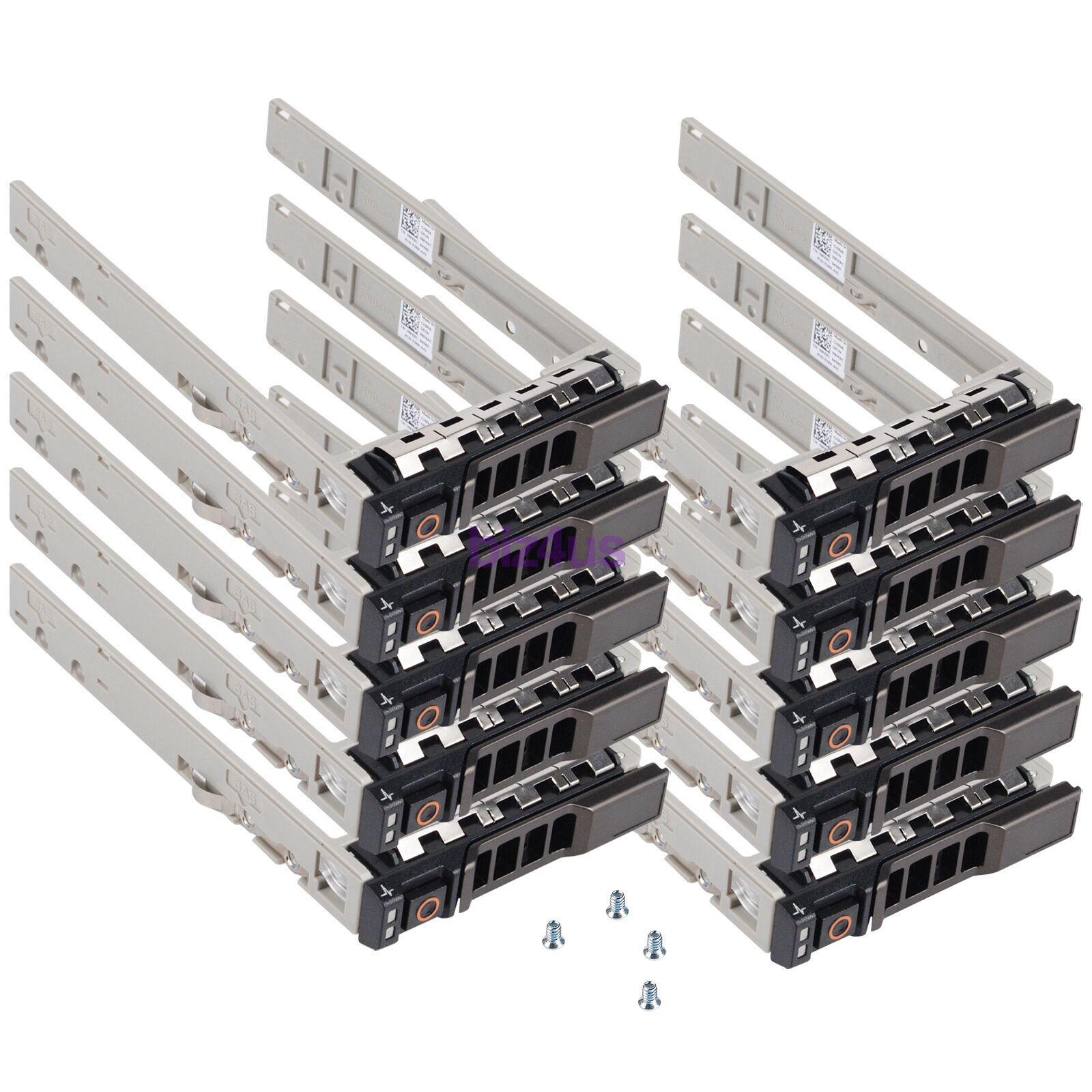 10x 2.5" SAS SATA HDD Caddy Tray 8FKXC for Dell Poweredge R630 R730 R730XD T630