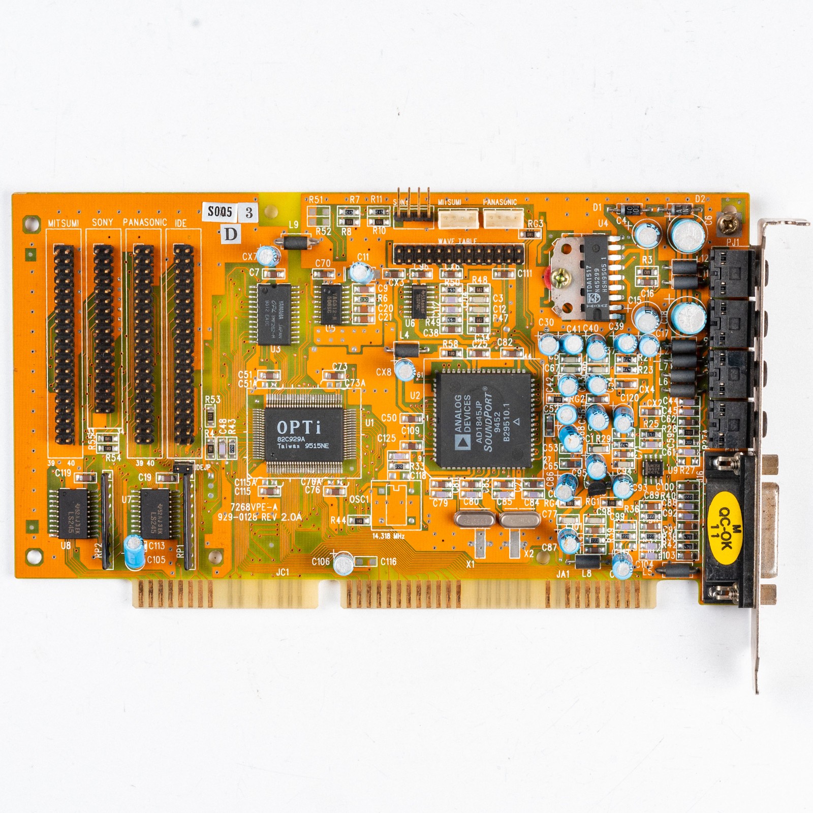 Media Chips PRO16 ISA Sound Card Yamaha OPL3 OPTi 82C929 Window 98 DOS Gaming