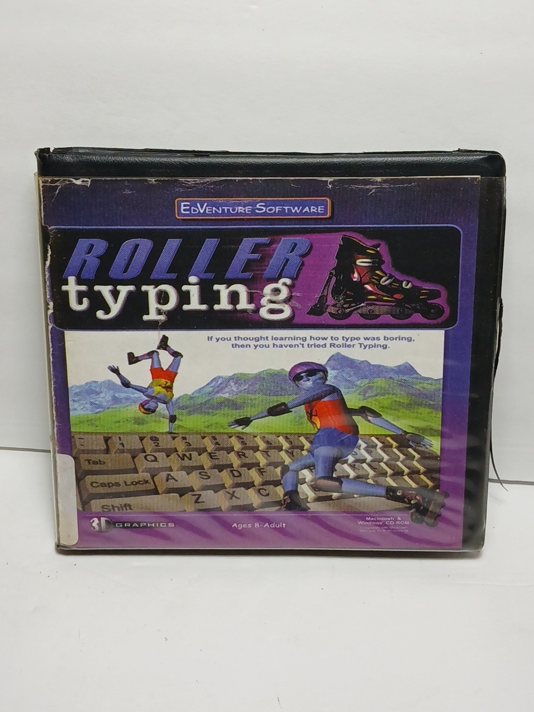 Roller Typing Edventure Software Windows Mac PC CD ROM 1999