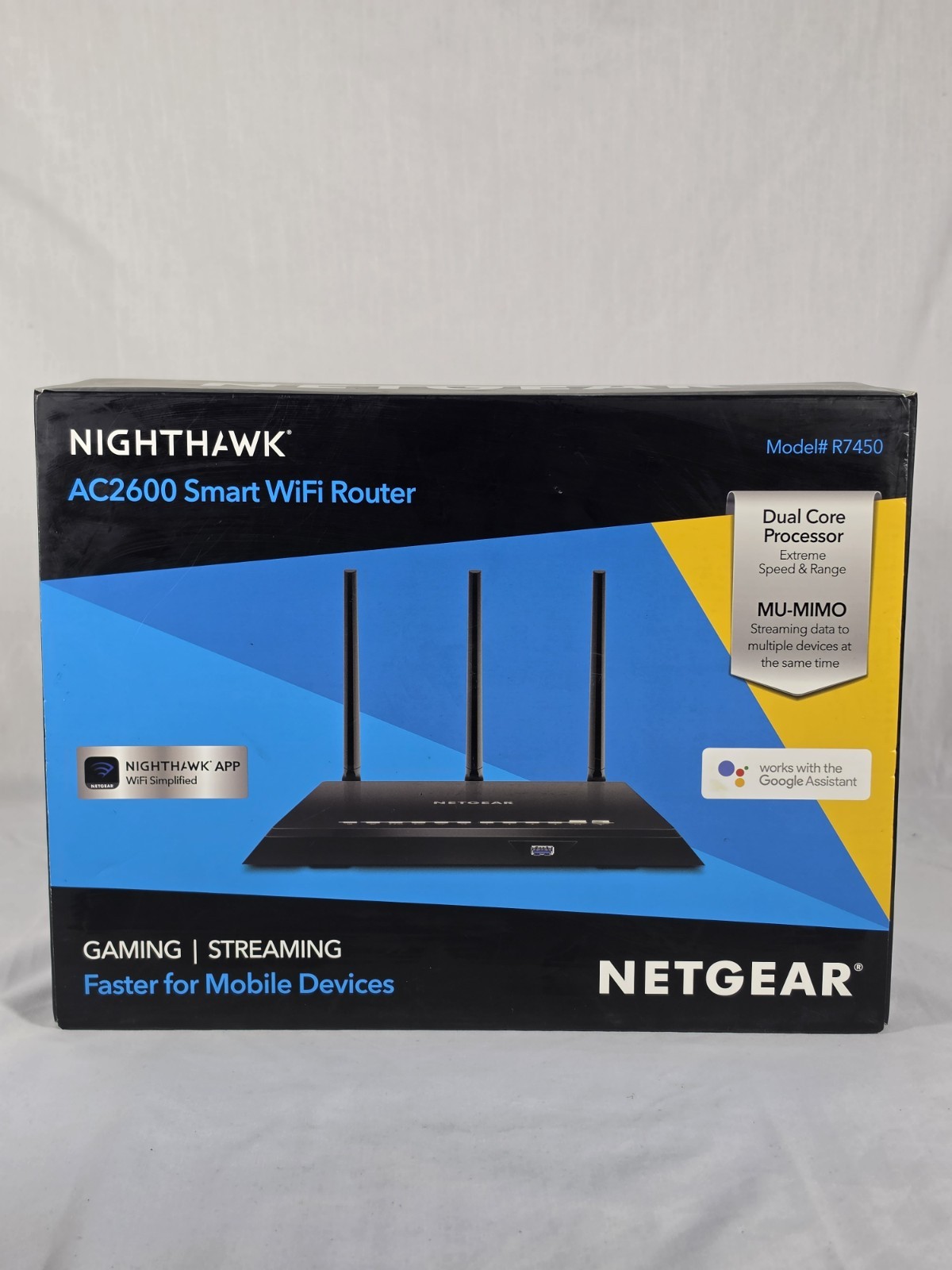 NETGEAR Nighthawk AC2600 Smart WiFi Router (R7450)