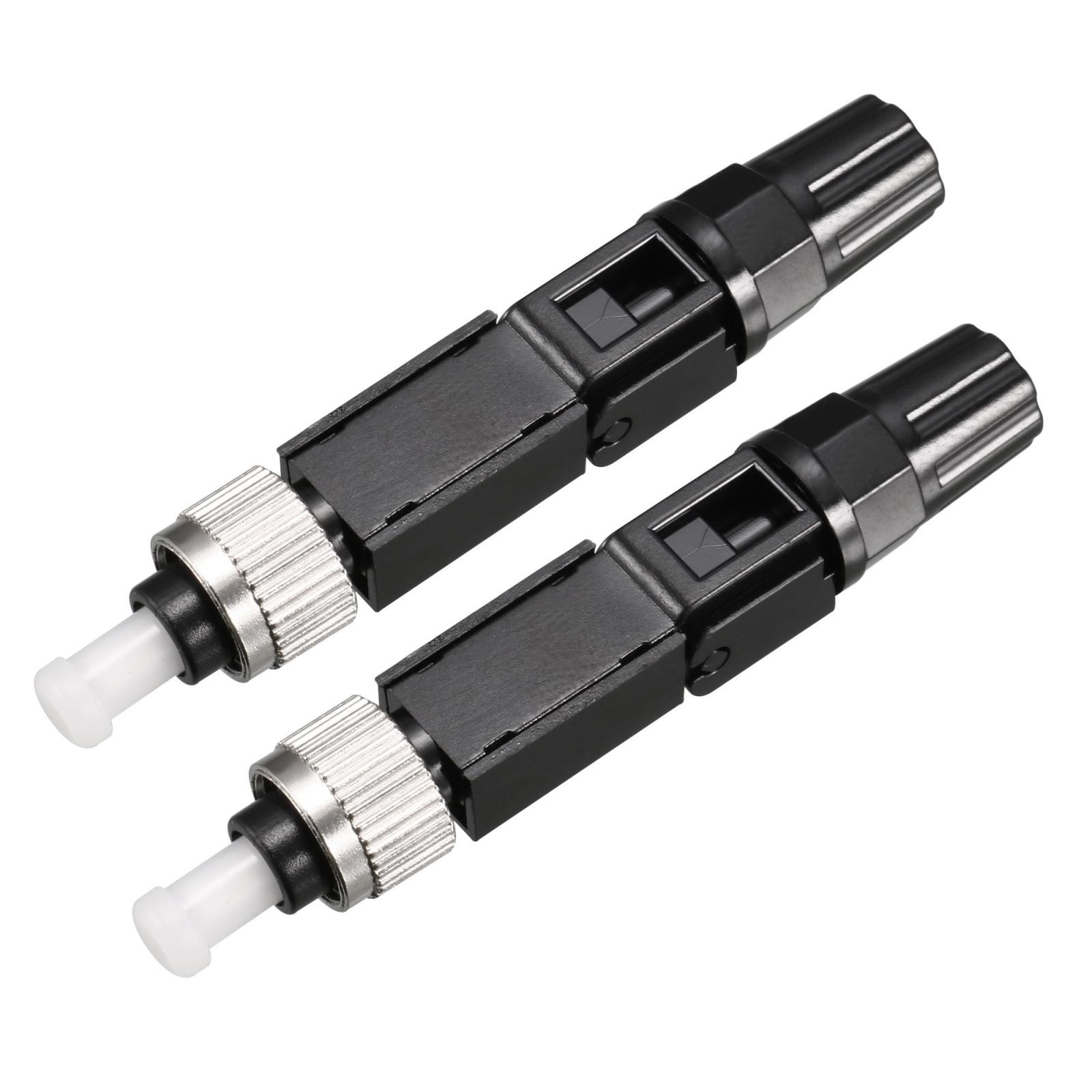 FC/UPC Optic Fiber Quick Connector Fast Adapter Single Mode for FTTH/OD 2Pcs