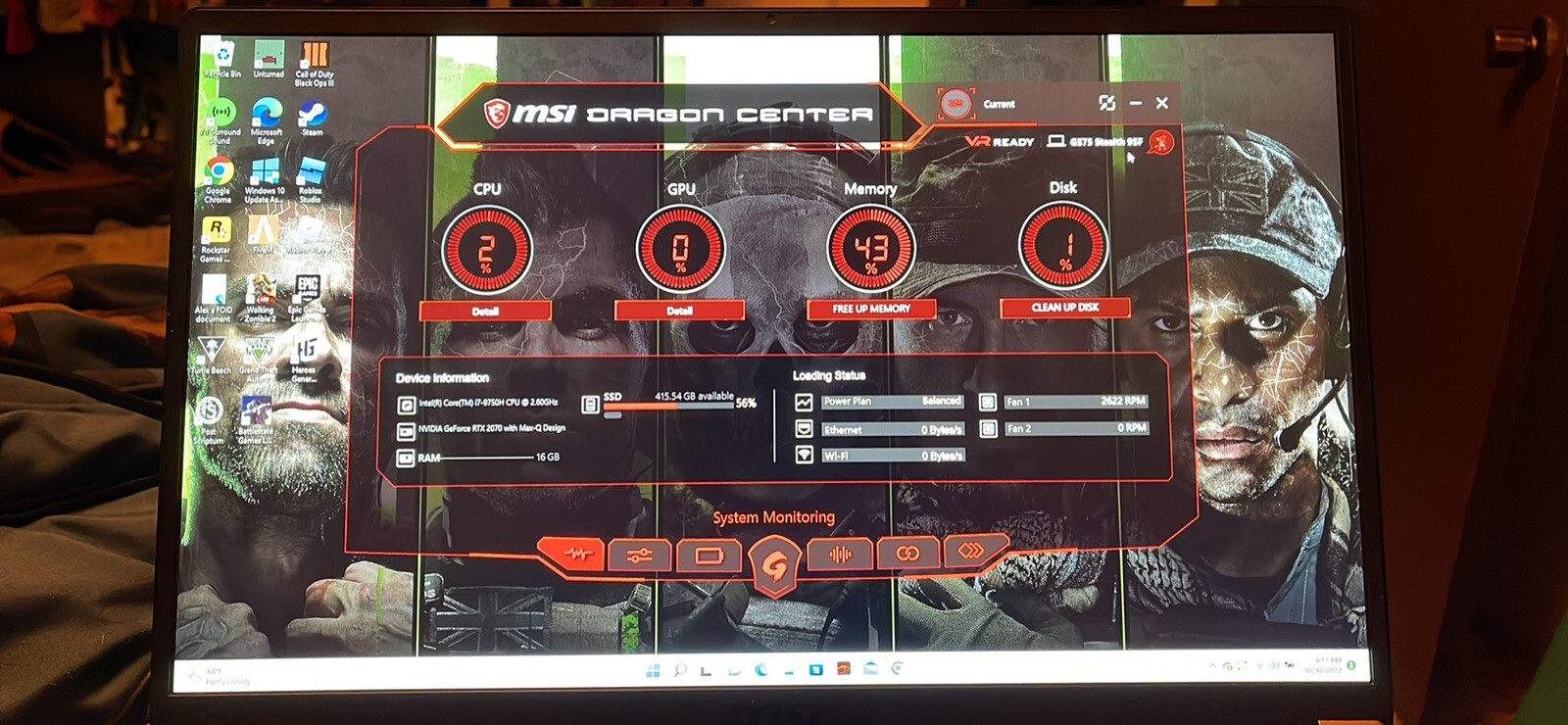 msi gs75 stealth 17.3