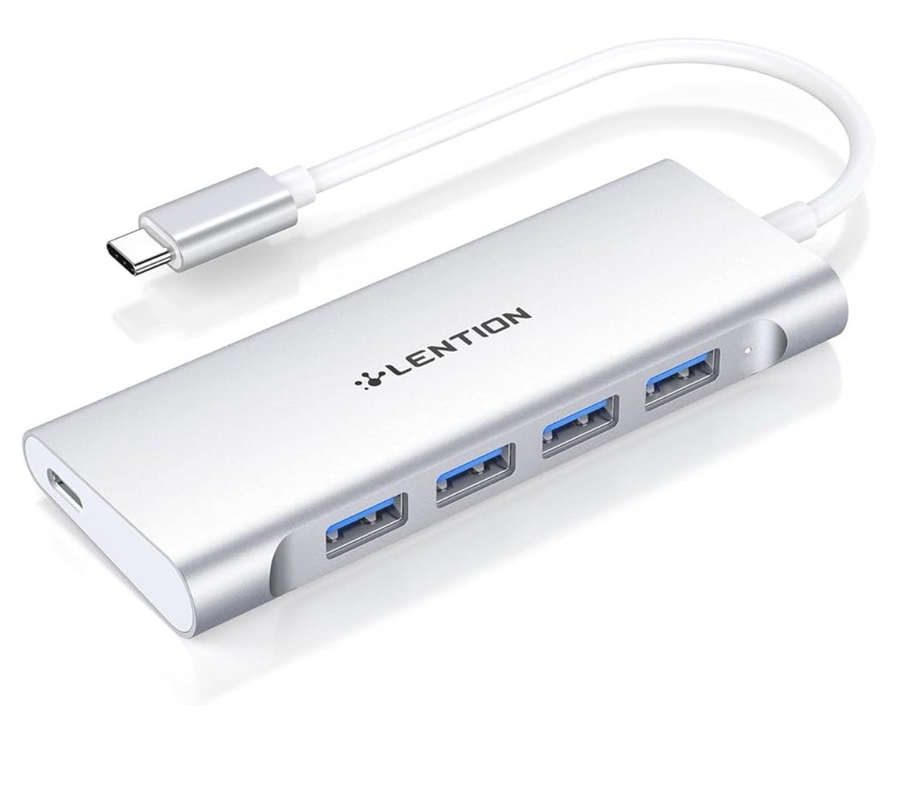 Lention USB C Hub With 4 USB 3.0 & Type C Charging