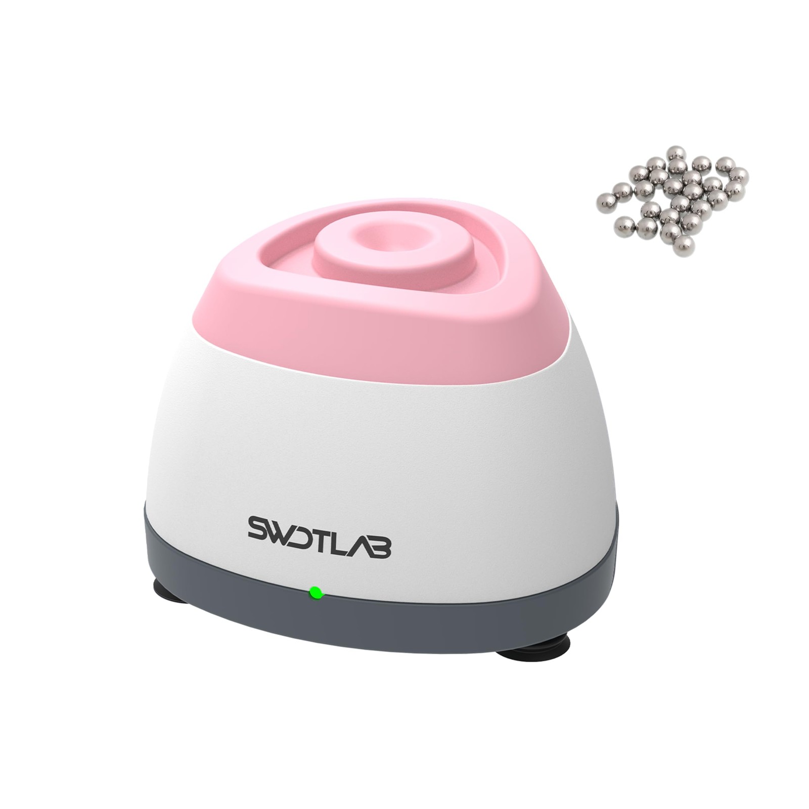 Mini Vortex Mixer 3500RPM Touch Function for Lab Nail Polish, Pink