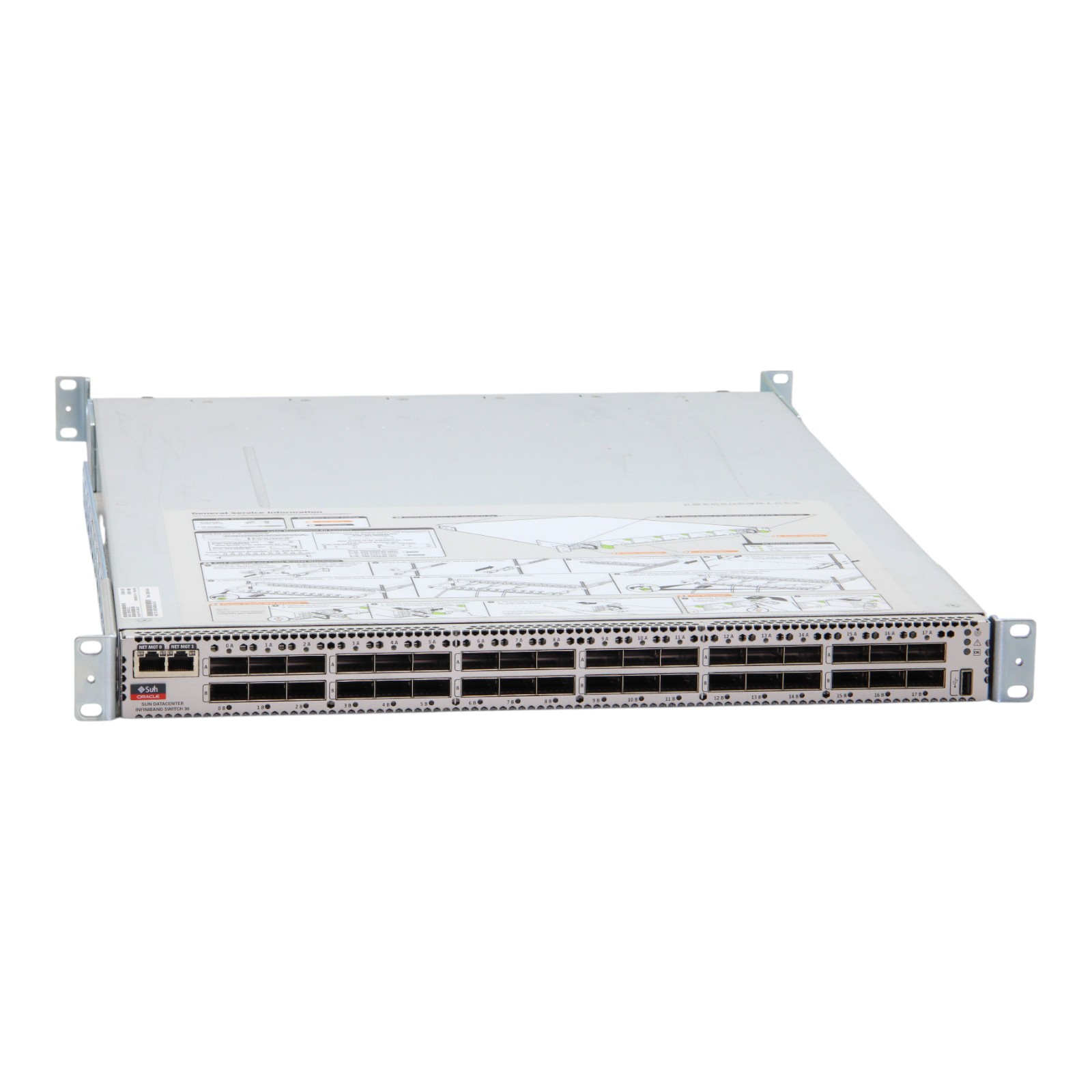 Sun Oracle SUN-3019 36-Port 40GbE QSFP+ Red. PSU Infiniband Switch with Rack Kit