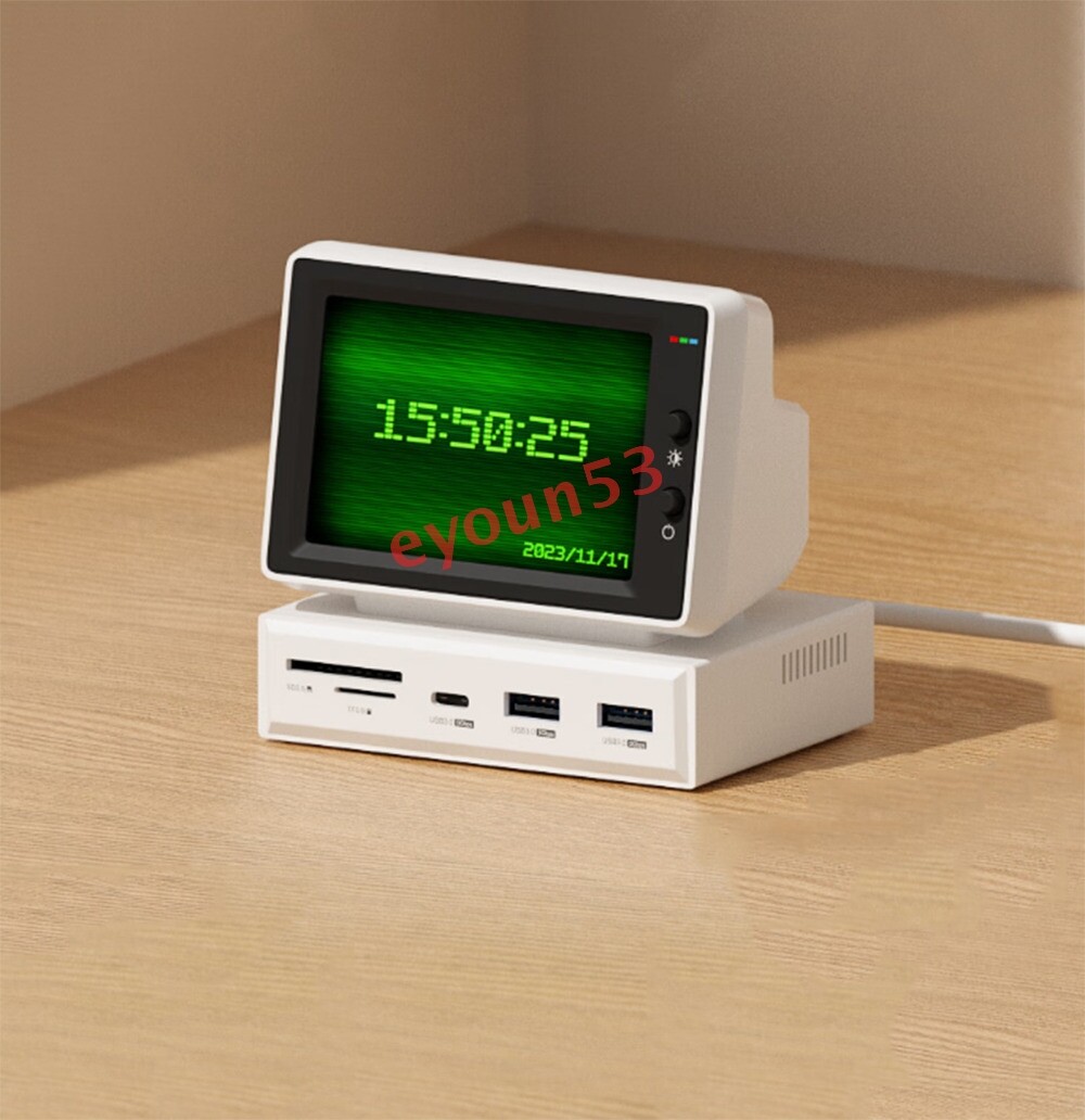 Hagibis 3.5" USB Mini Screen USB-C Monitor Docking Station for Laptop PC 960x640