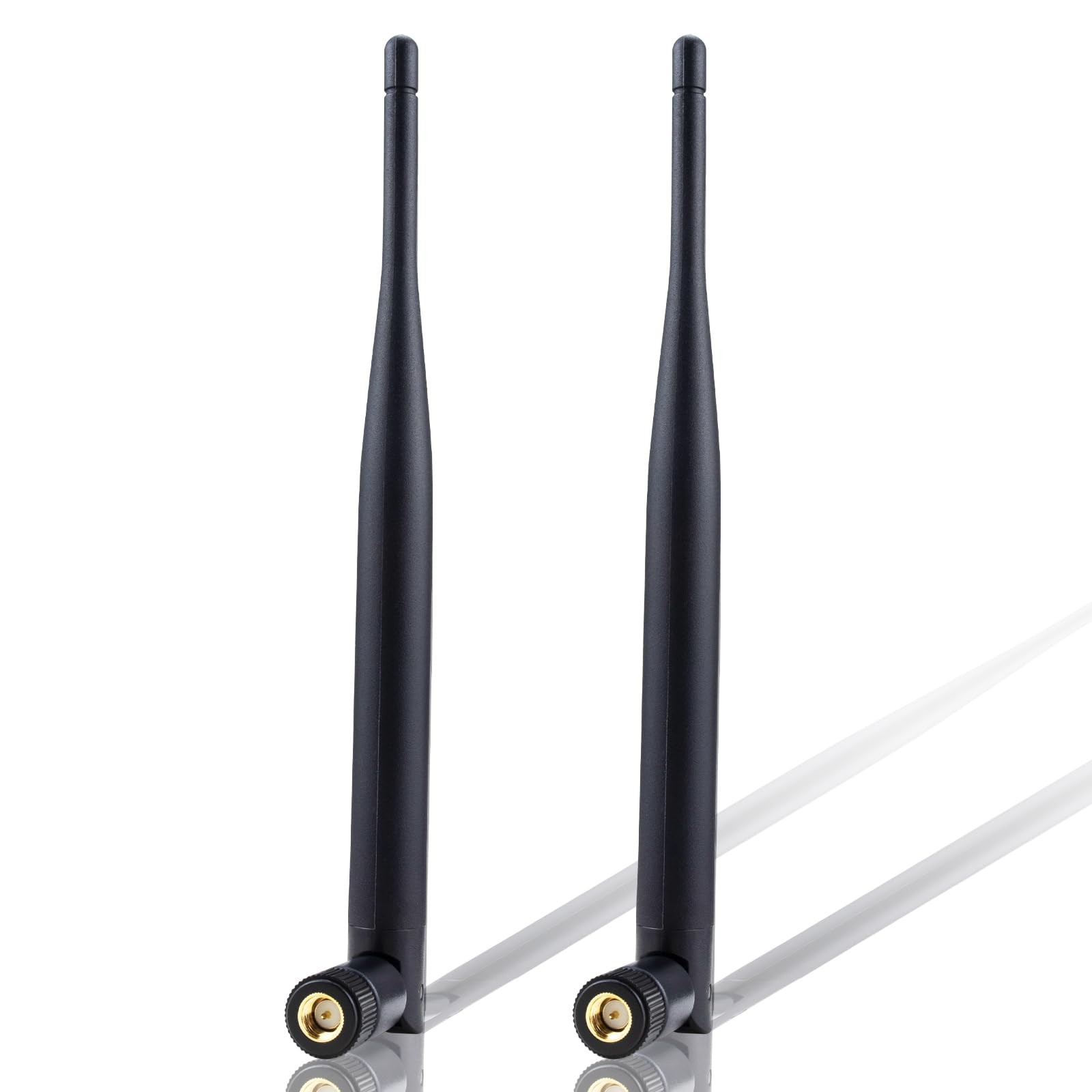 WiFi 6 / 5G Router Antennas, Dual Band 5GHz 8dBi High-Gain MIMO SMA Male (Inn...