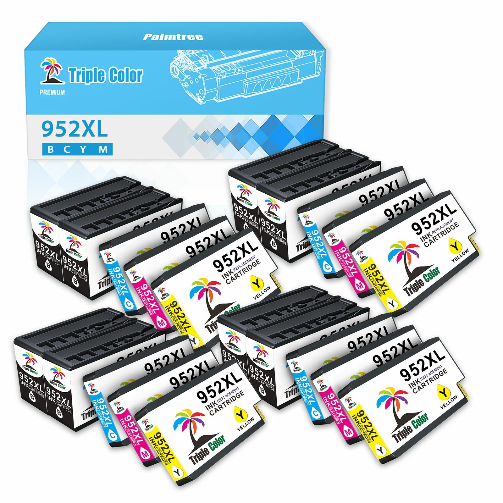 20x Ink Compatible For HP 952-XL OfficeJet Pro 7720 7740 8216 8702 8710 8715