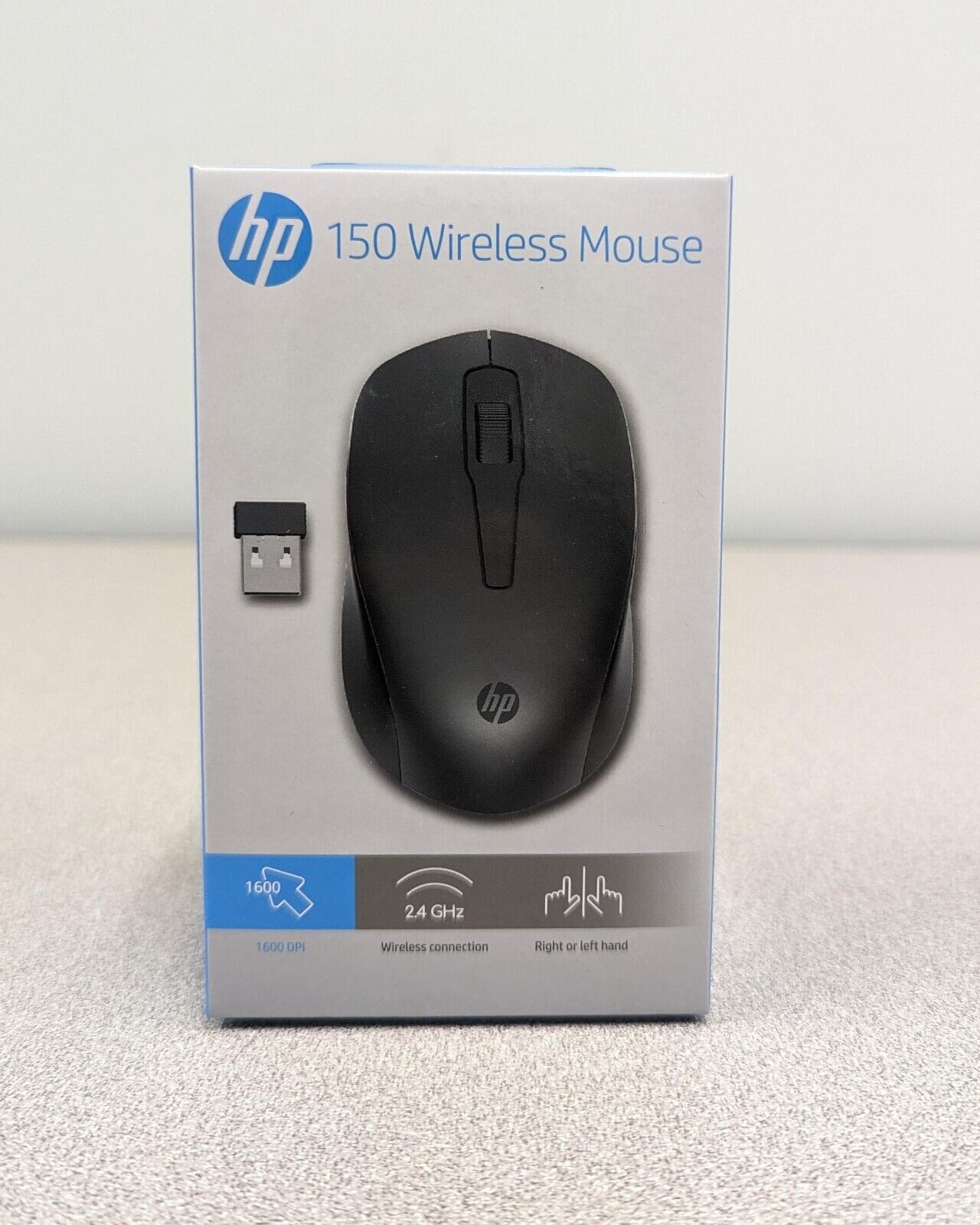 Lot of 50 - HP 150 Wireless USB Mouse Ergonomic Design 1600 DPI Optic 2.4 GHz