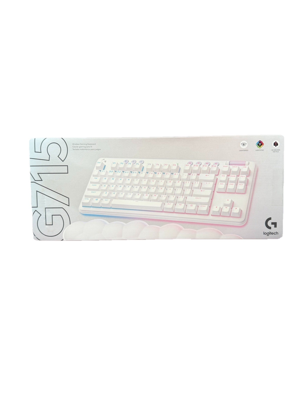 Logitech G715 Gaming Keyboard Wireless Bluetooth NIB GX Brown Tactile Switches 