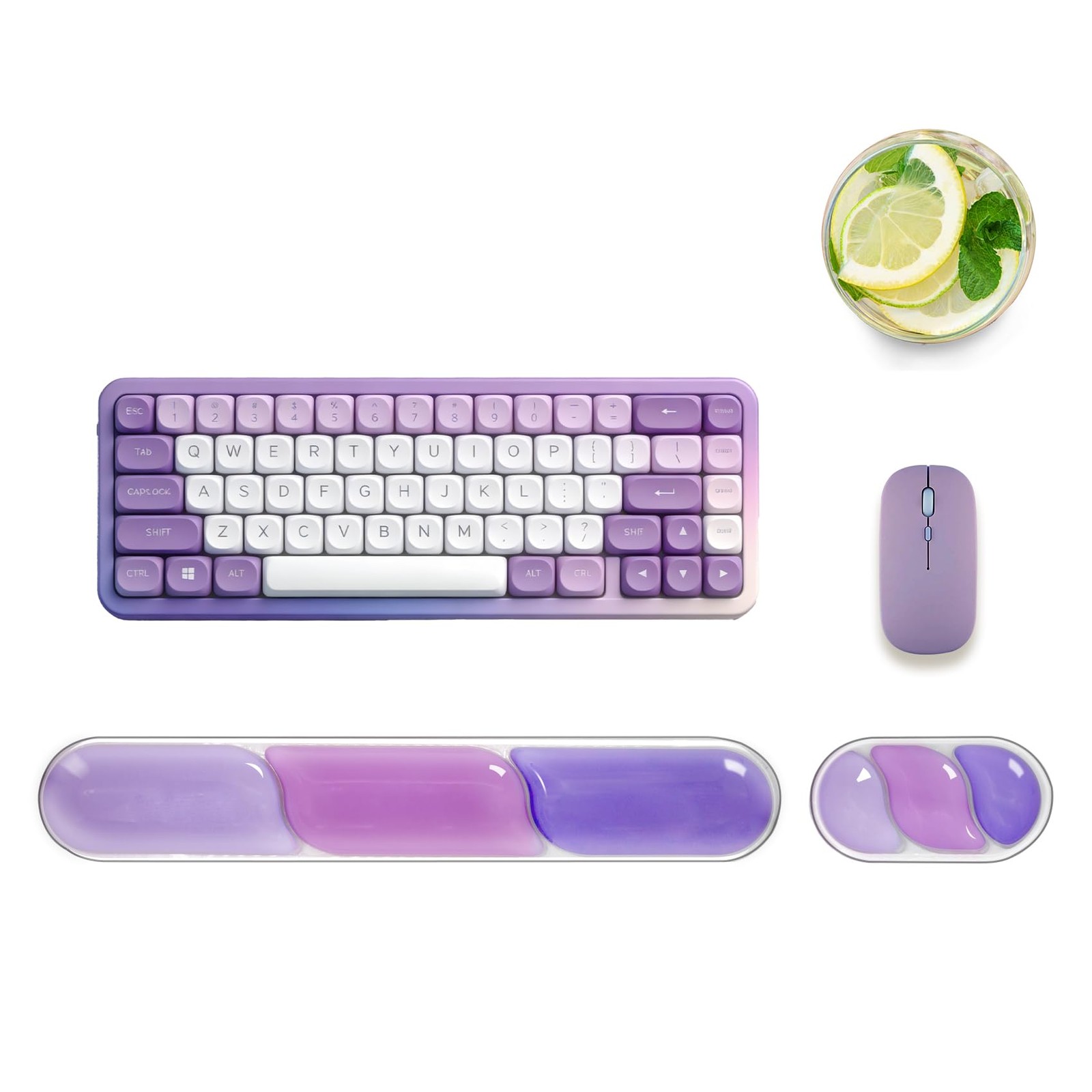 2 Pcs Gel Wrist Rest for Computer Keyboard Wrist Pad for Pain Relief
