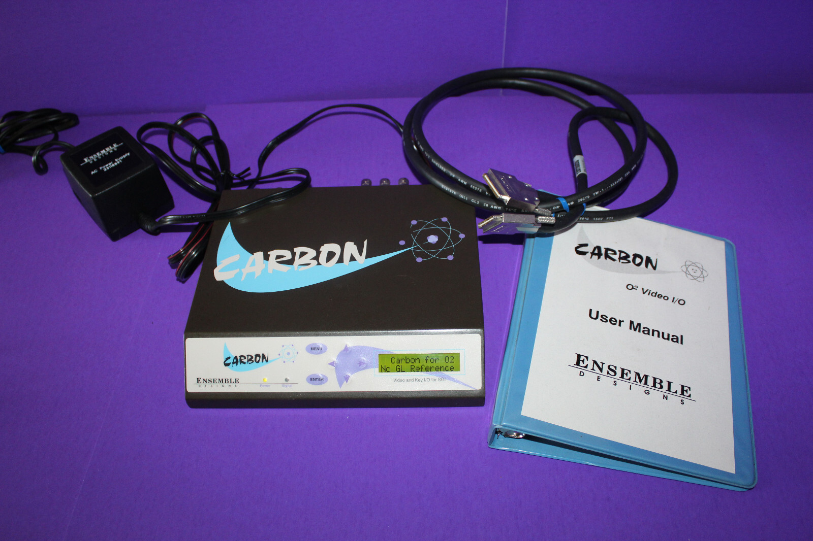 Ensemble Designs Carbon SGI O2 Video i/O  & User Manual for Silicon Graphics