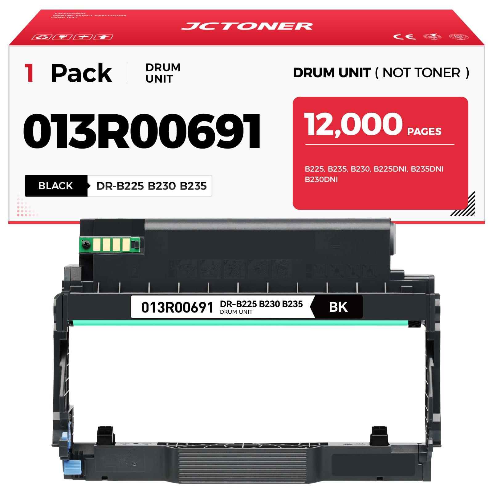 B225 B230 B235 Drum Unit (Not Toner) High Capacity for Xerox 013R00691 Imagin...