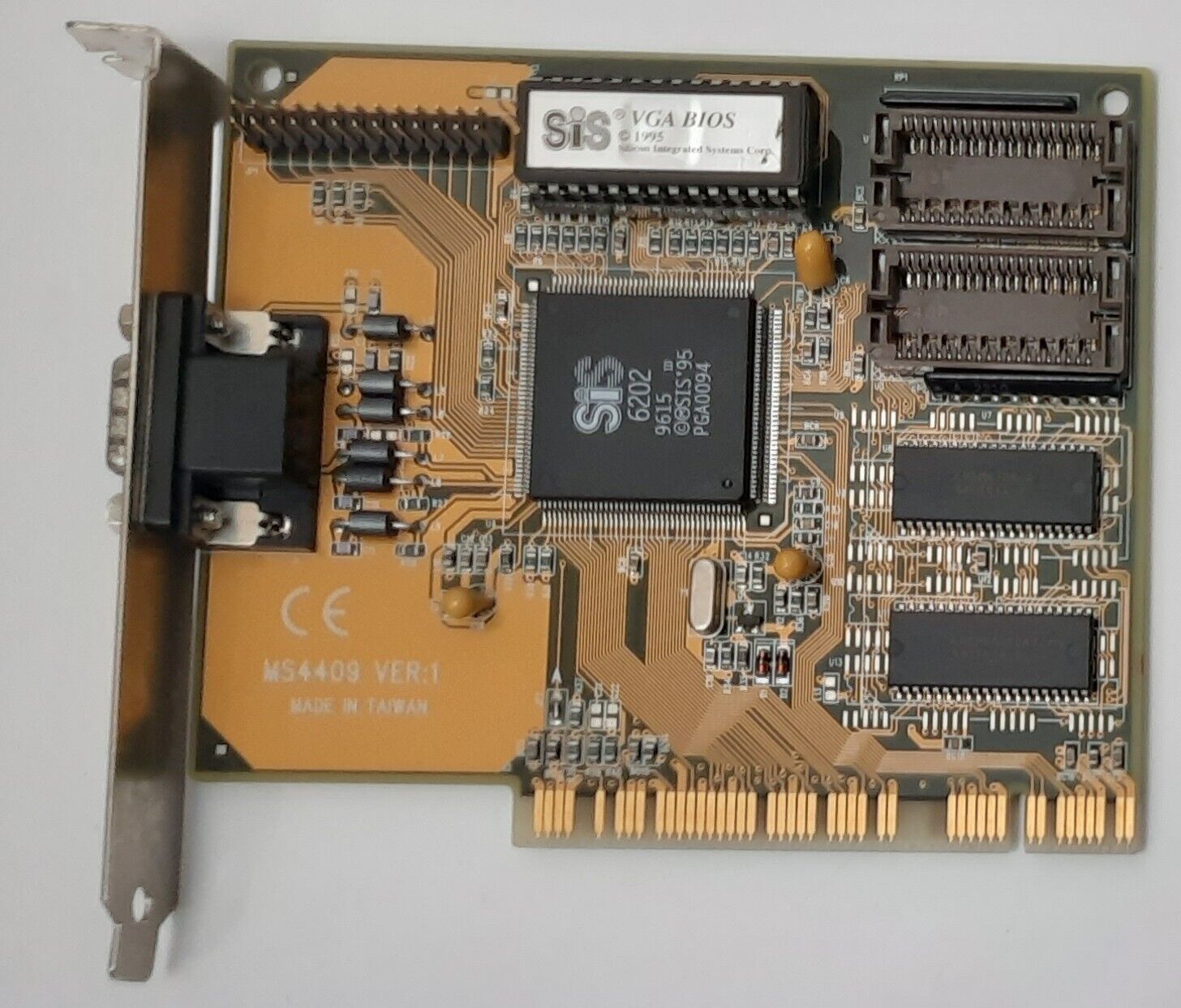 MSI MS-4409 PCI Graphics Card (SiS 6202, 1MB, Retro, 1996)