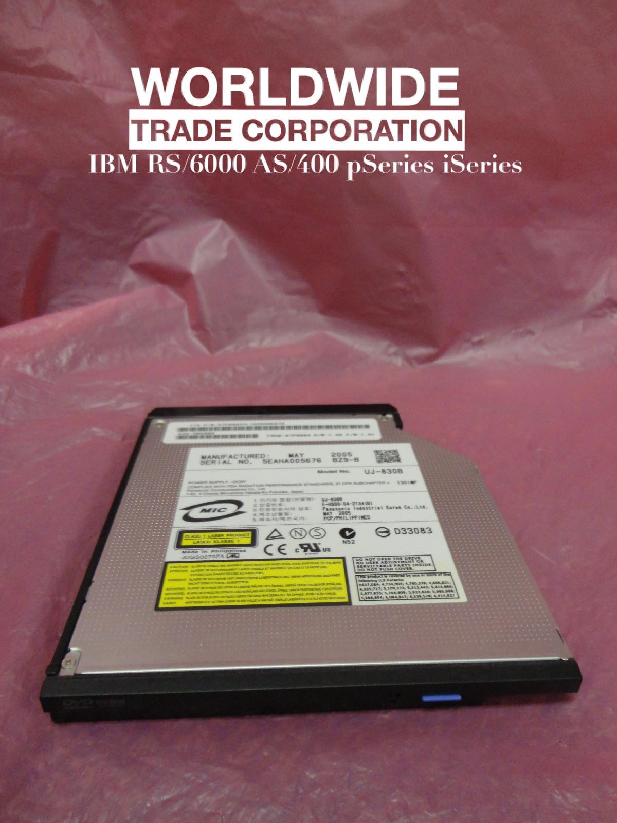 IBM 39J5770 5751 4.7GB Parallel IDE Slimline DVD-RAM Drive pSeries