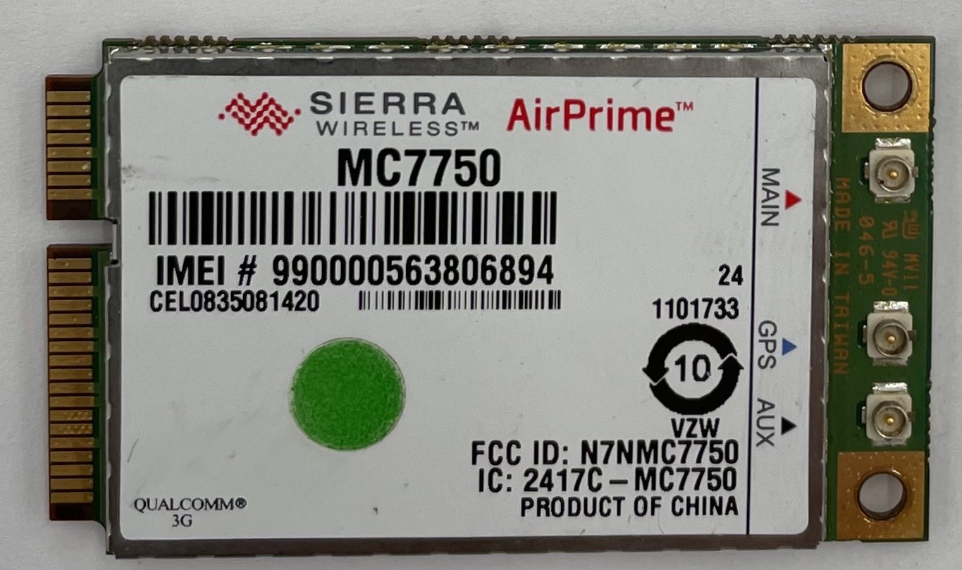 Sierra Wireless AirPrime MC7750 4G LTE PCIe Mini Card