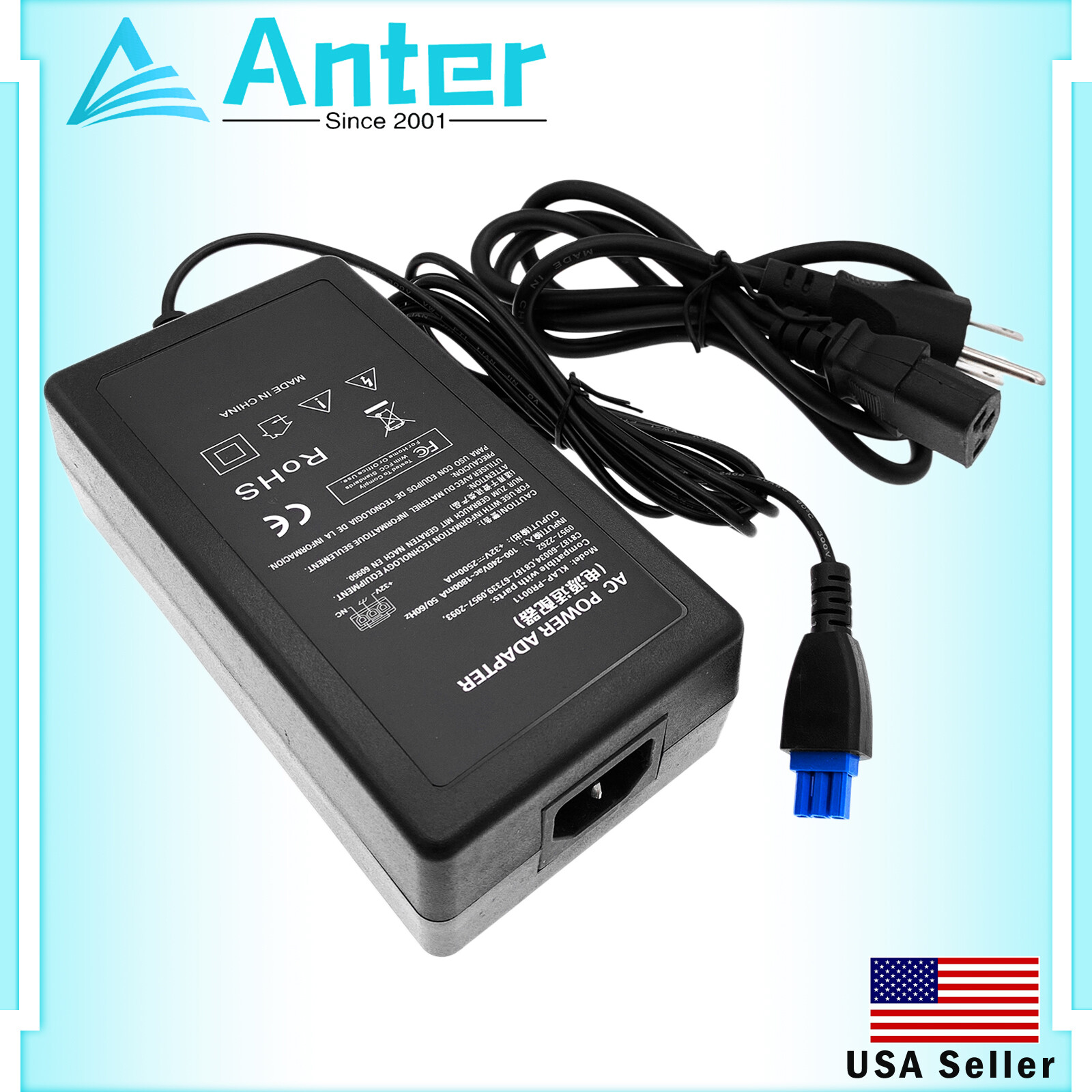 32V 2500mA AC Power Adapter For HP Officejet Pro 8000 8500 8500A 0957-2262 New