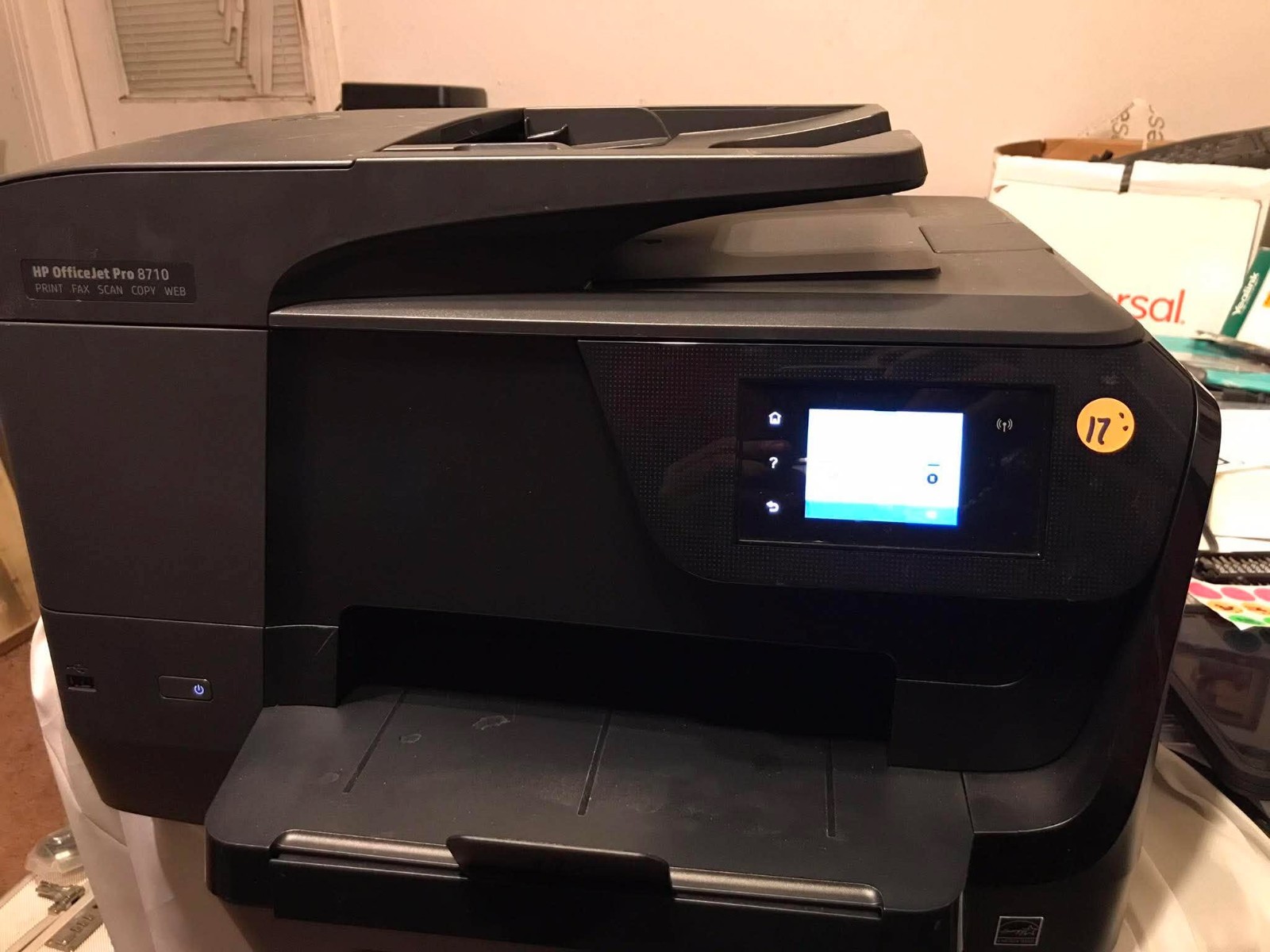 HP OfficeJet Pro 8710 Wireless Color All-in-One Printer Scan Copy Fax TESTED