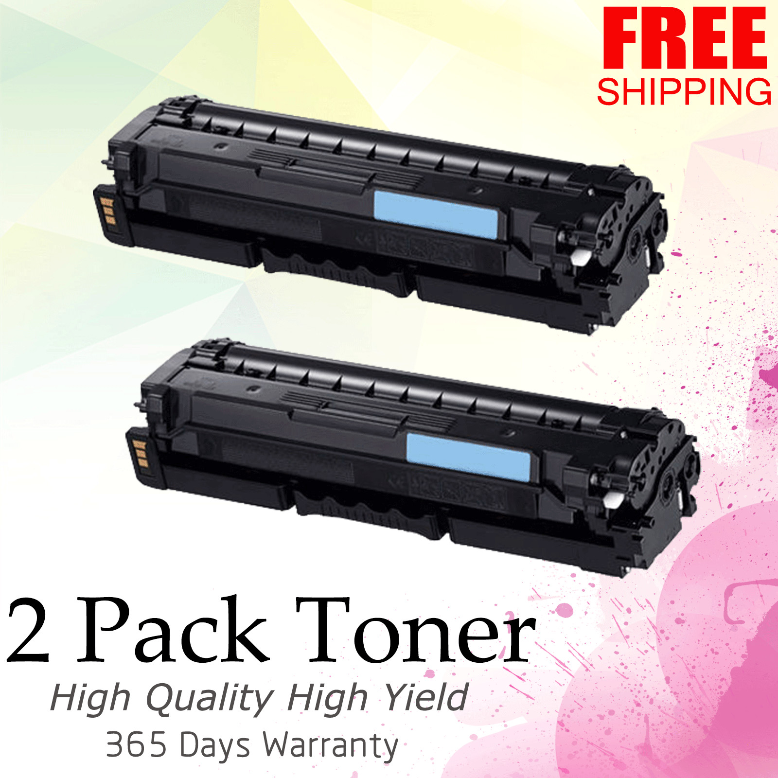 2 PK CLT-503L Cyan Toner Fit Samsung ProXpress C3060FW C3010DW C3060 CLT-C503L