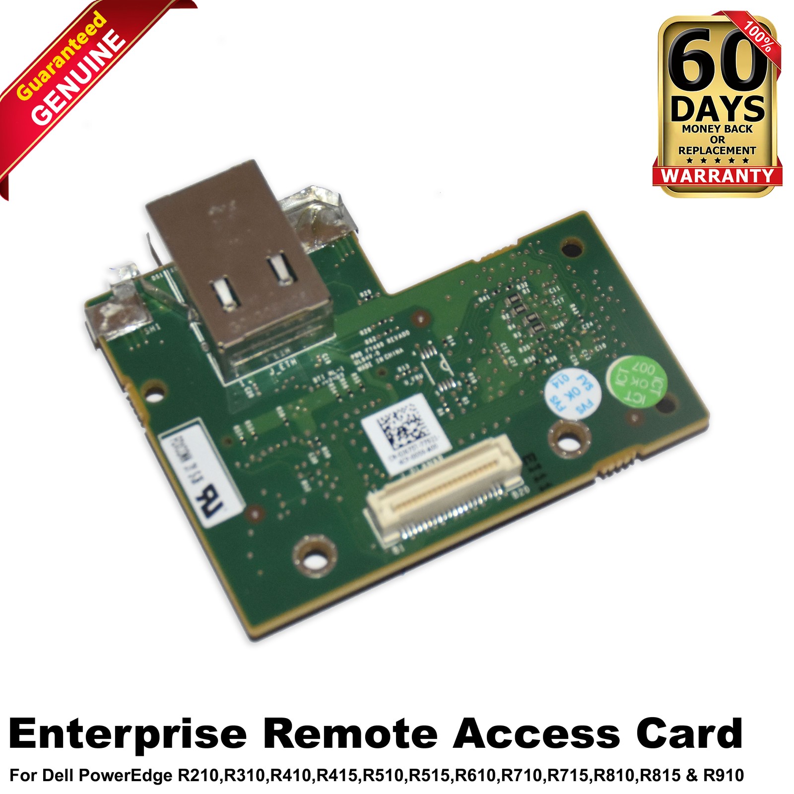 Dell PowerEdge R610 R710 iDRAC6 Enterprise Remote Access Management Card J675T
