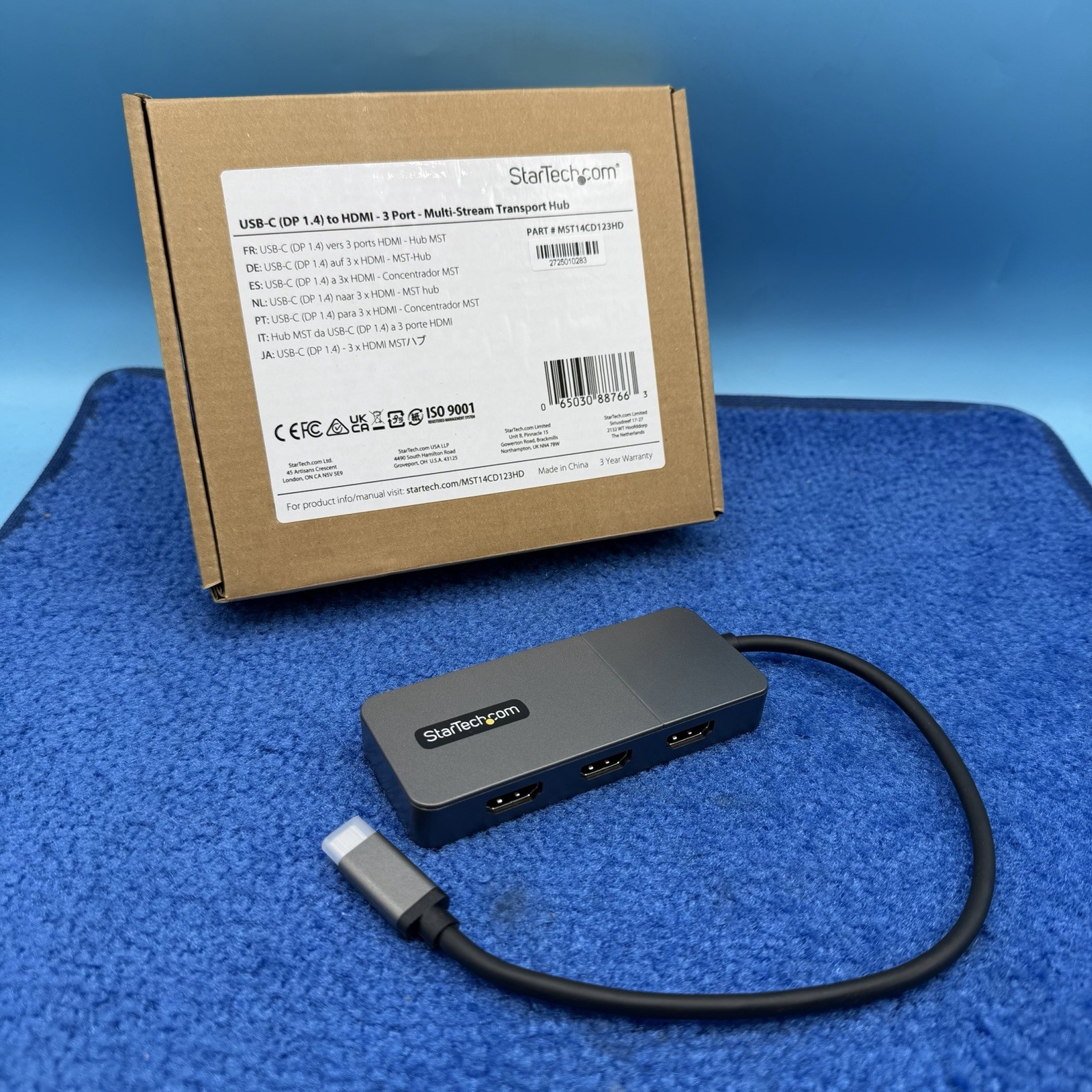 StarTech 3-Port USB-C MST Hub (mst14cd123hd)