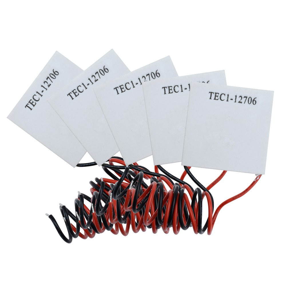 Aideepen TEC1-12706 12V 6A 60W 5pcs Heatsink Thermoelectric Cooler Cooling Plate