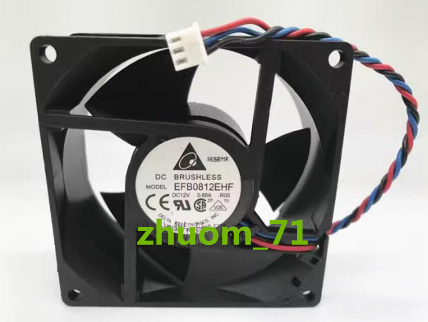 1PC Delta 8032 EFB0812EHF -ROO -FOO 12V 0.68A 80*32MM cooling fan