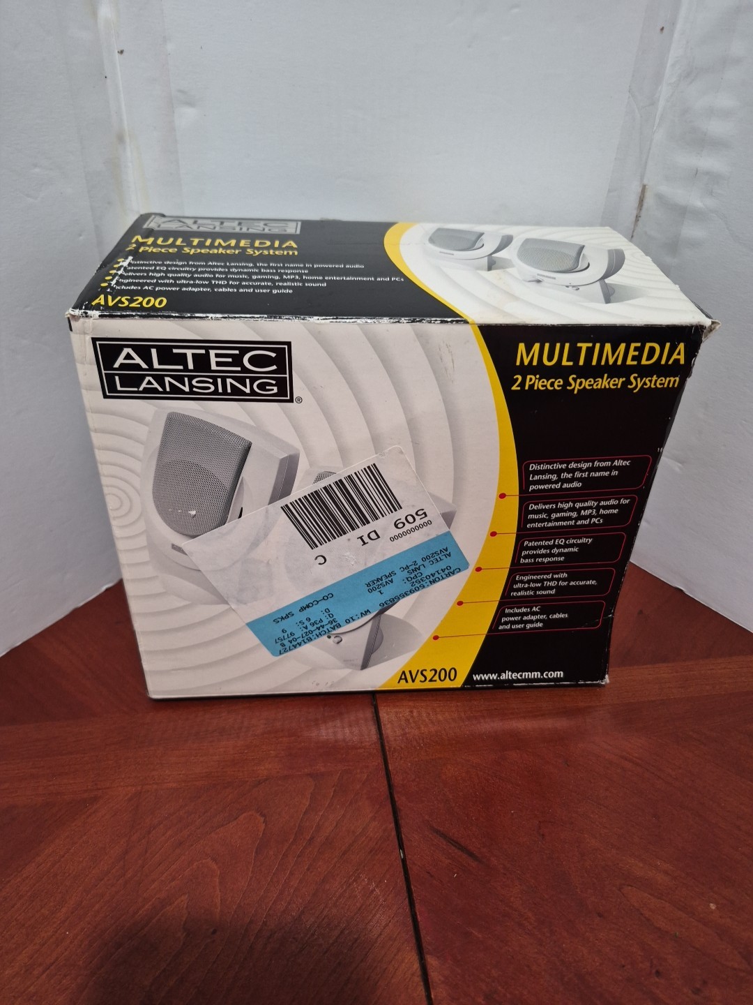 Vintage Altec Lansing AVS200 2 Piece Multimedia Speaker Set 2001