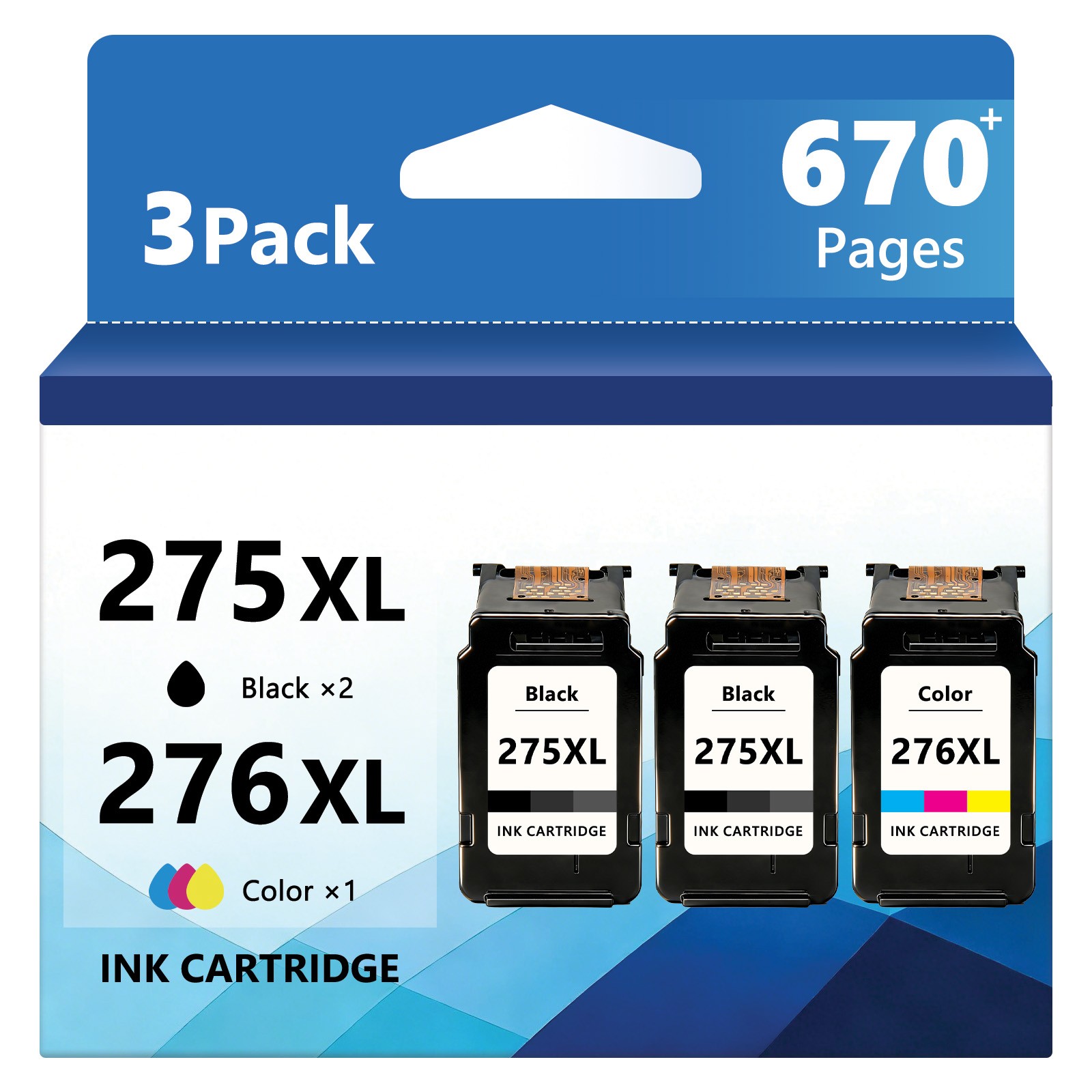 PG-275XL CL-276XL Ink Cartridges For Canon PIXMA TS3520 TS3720 TR4700 TR4722
