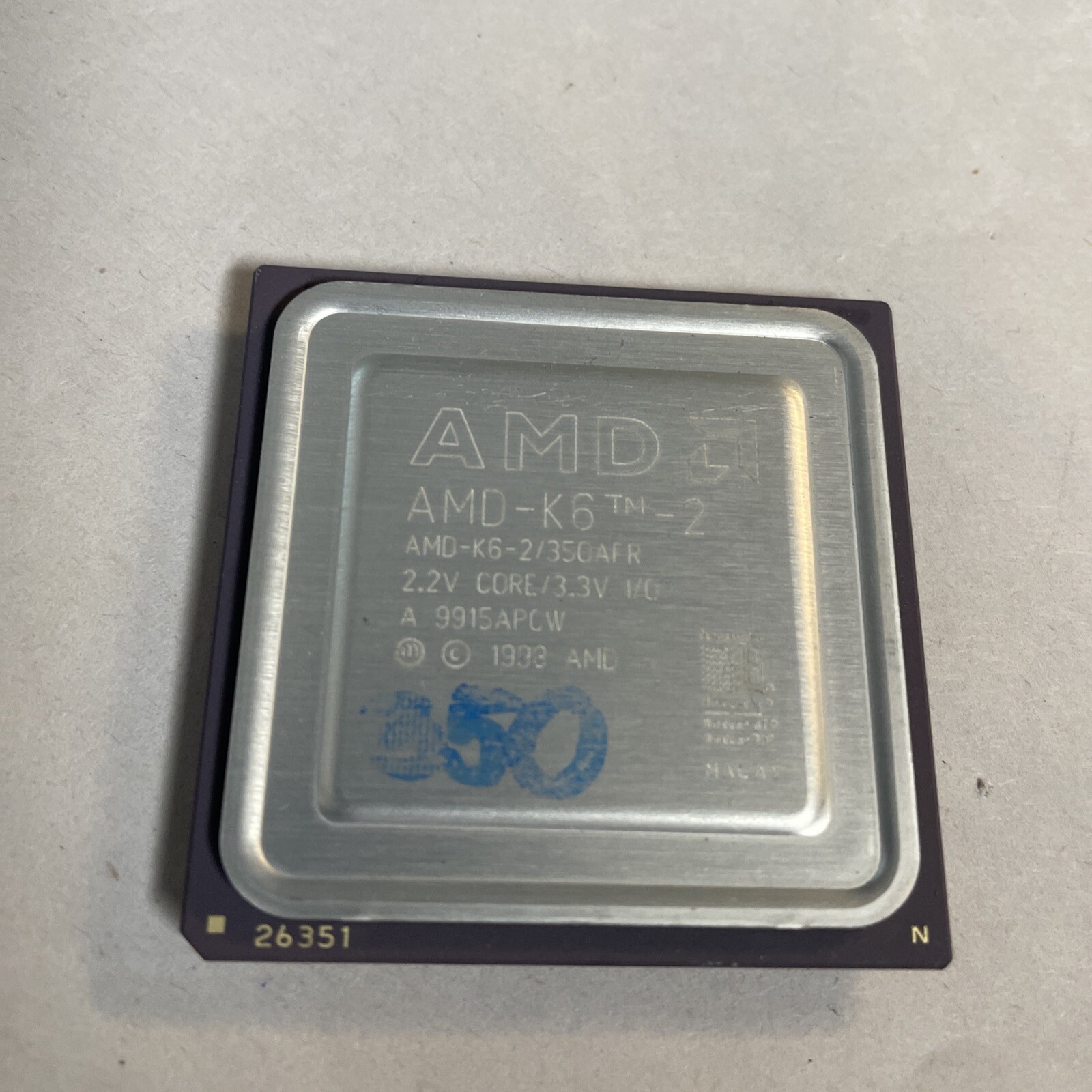 AMD K6-2 /350AFR 350MHz Socket Super 7 CPU Processor @CPU123