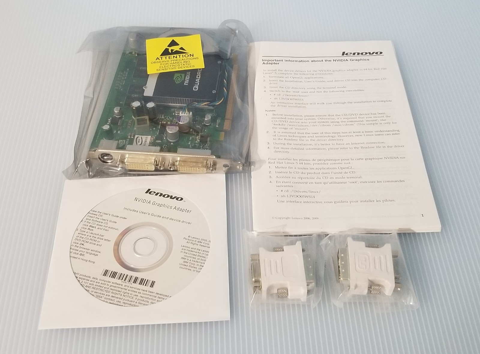 IBM/Lenovo  NVIDIA Quadro FX 1700 512MB DDR2 PCIE Video Card 42Y6333 new