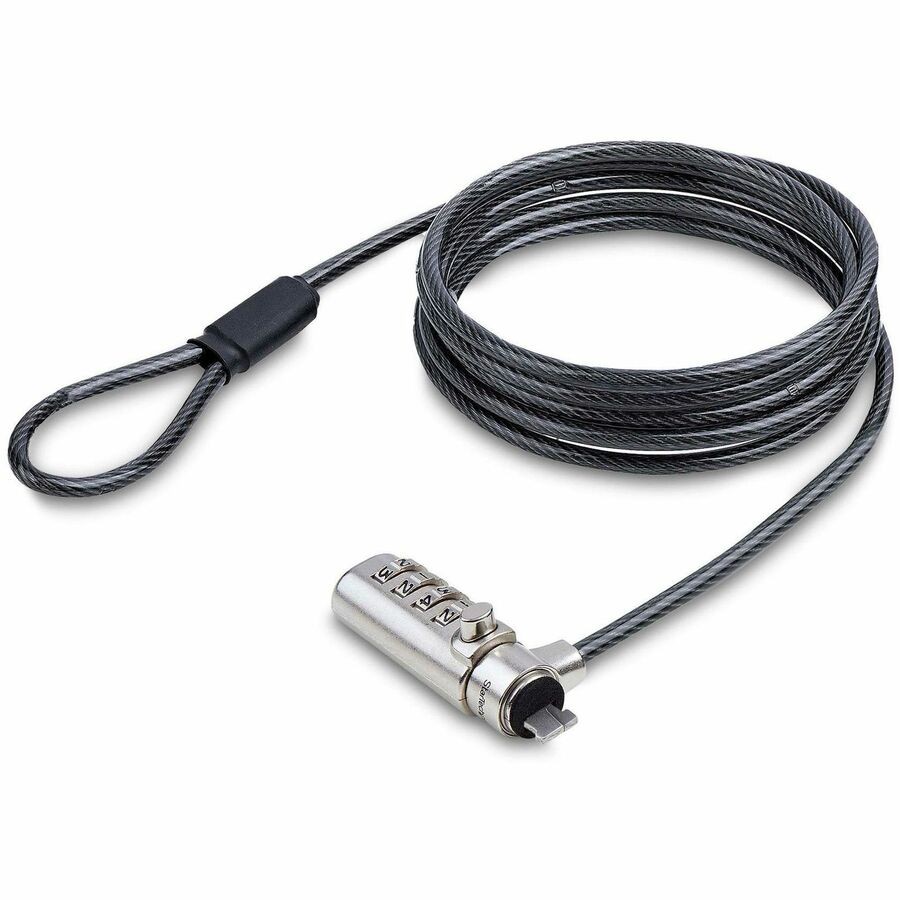 StarTech Slim Lock Nano Slot Compatible, 5ft Anti-Theft Locking Cable