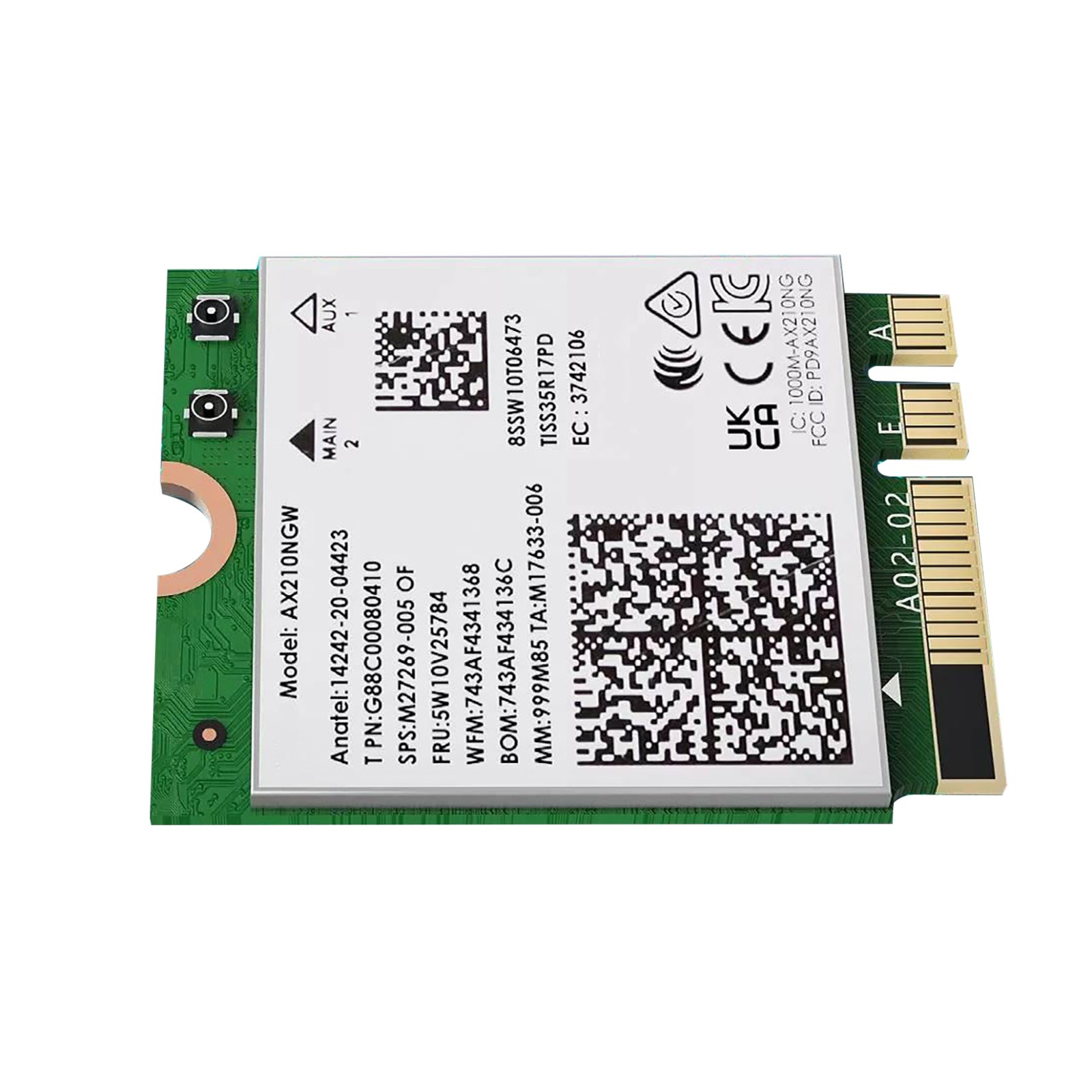 WiFi 6E AX5400 M.2 Module Enables Key A Or E M.2 Socket To Attach Bluetooth 5.3
