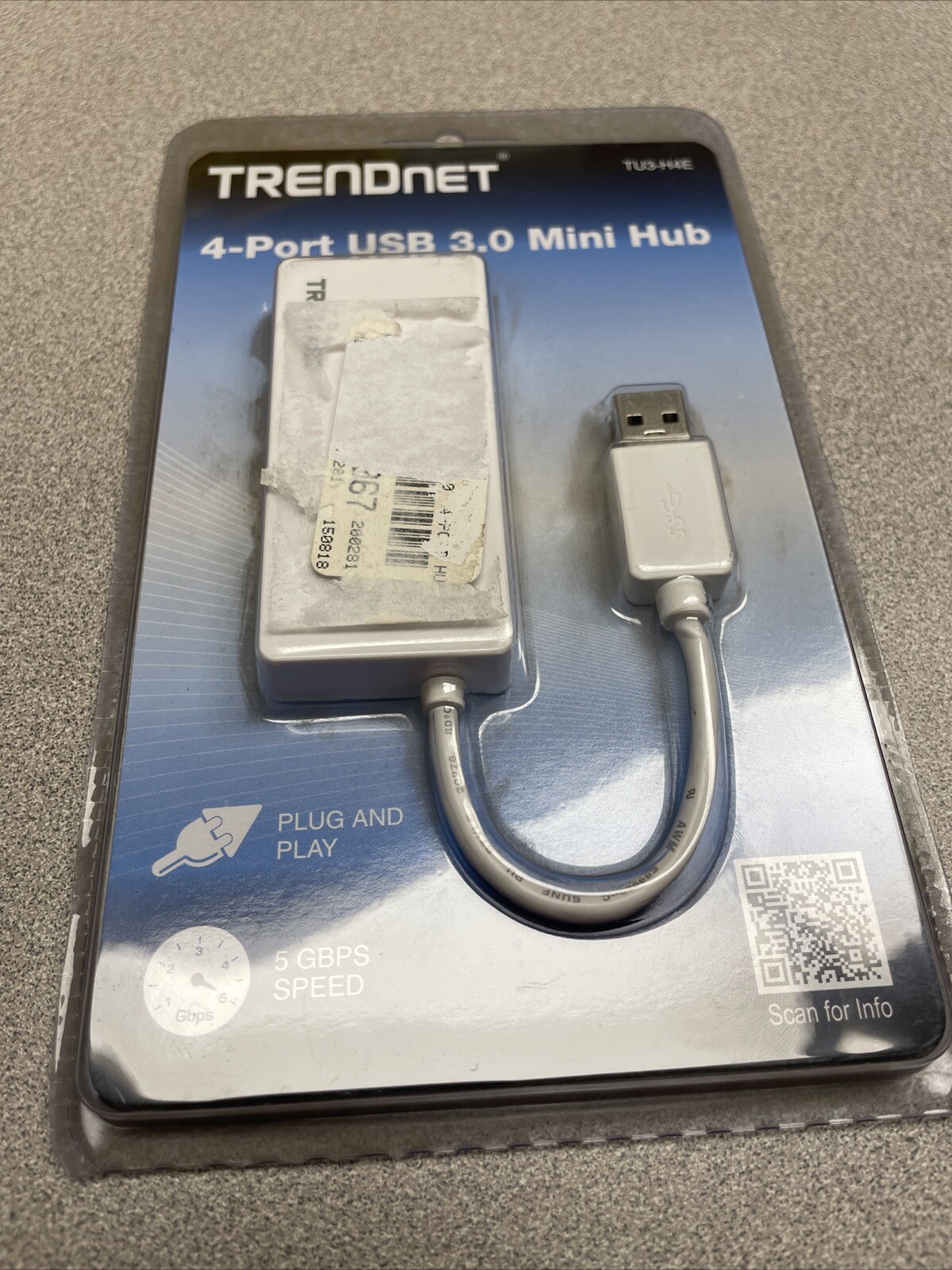 NEW TRENDnet 4-Port USB 3.0 Mini Hub TU3-H4E