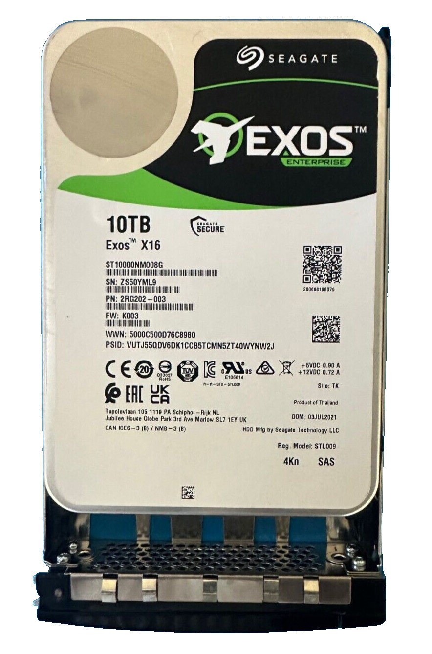 HP Nimble 10TB 7.2K 3.5" SAS HDD SP-HDD-10TB-V2