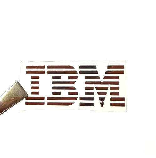 1 x fits IBM Metallic Sticker Label Decal Badge 29mm x 12mm