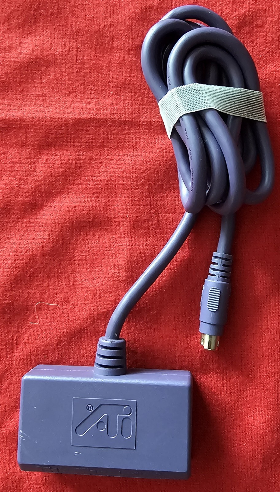 ATI Radeon Purple AV Breakout Cable S-Video Composite Audio Dongle OEM