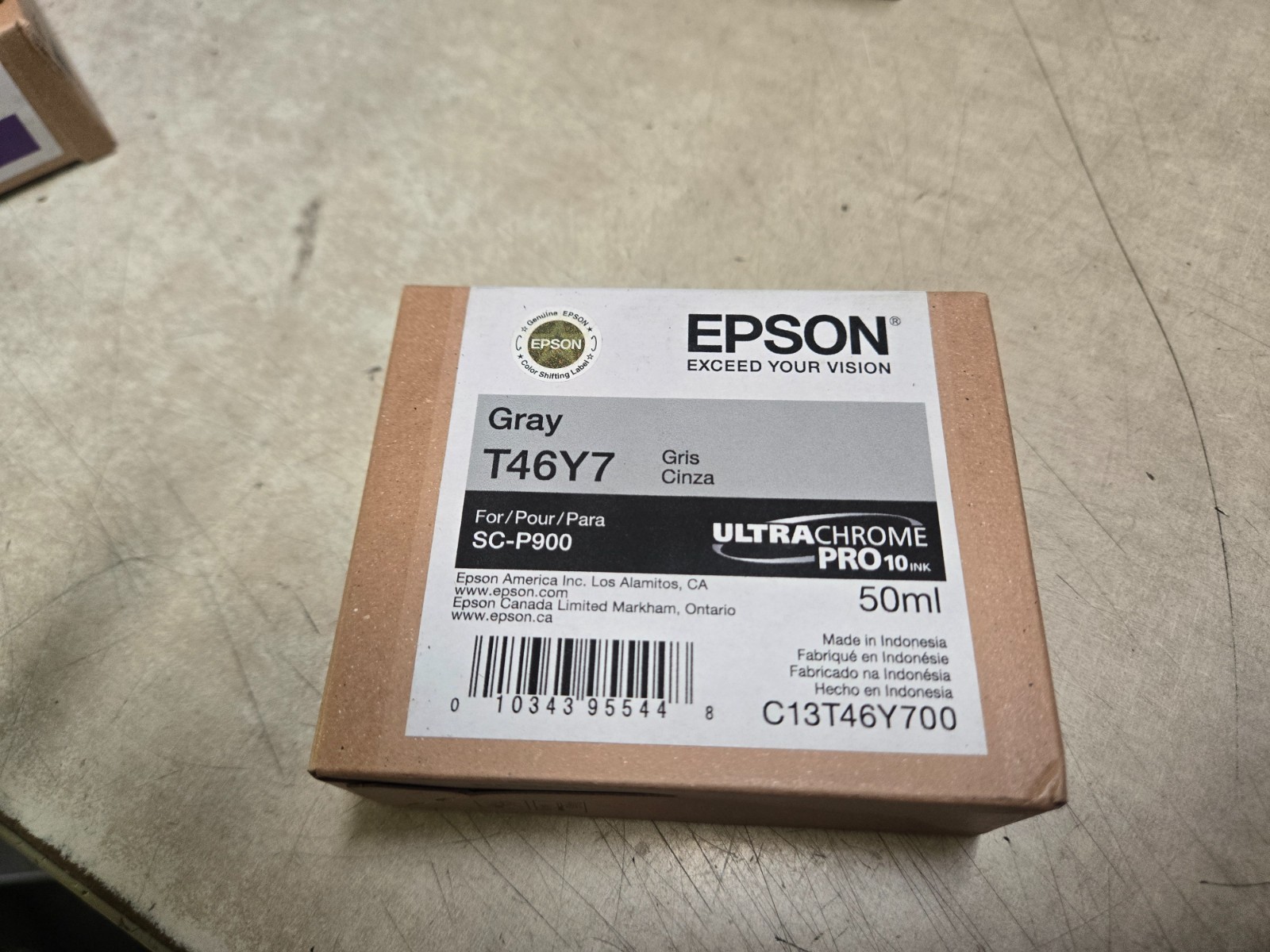 Epson T46Y7 Gray Ink Cartridge For SCP900 (2028)