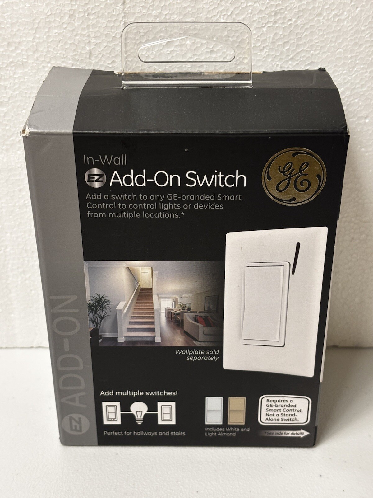  GE 12723-4 ADD-ON Switch ZW2004 For GE Smart Control  Zigbee, Z-Wave 