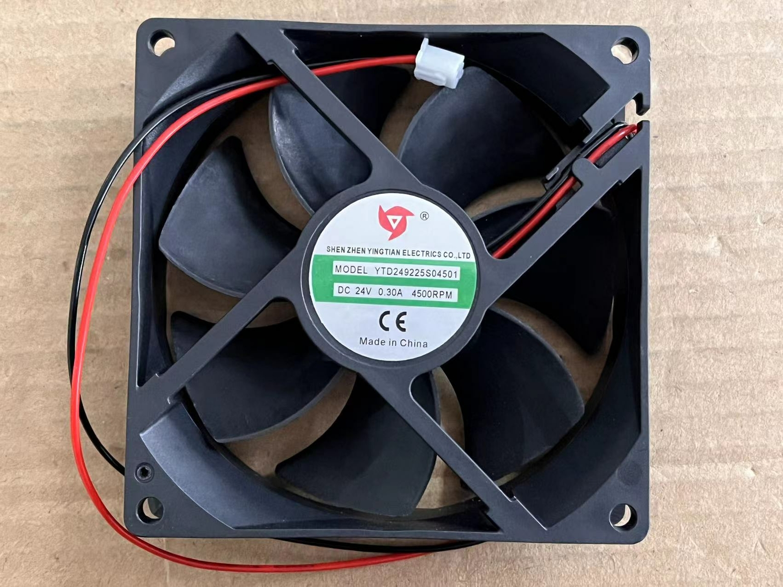 1PC 2-wire  welding machine cooling fan  YTD249225S04501 24V 0.30A