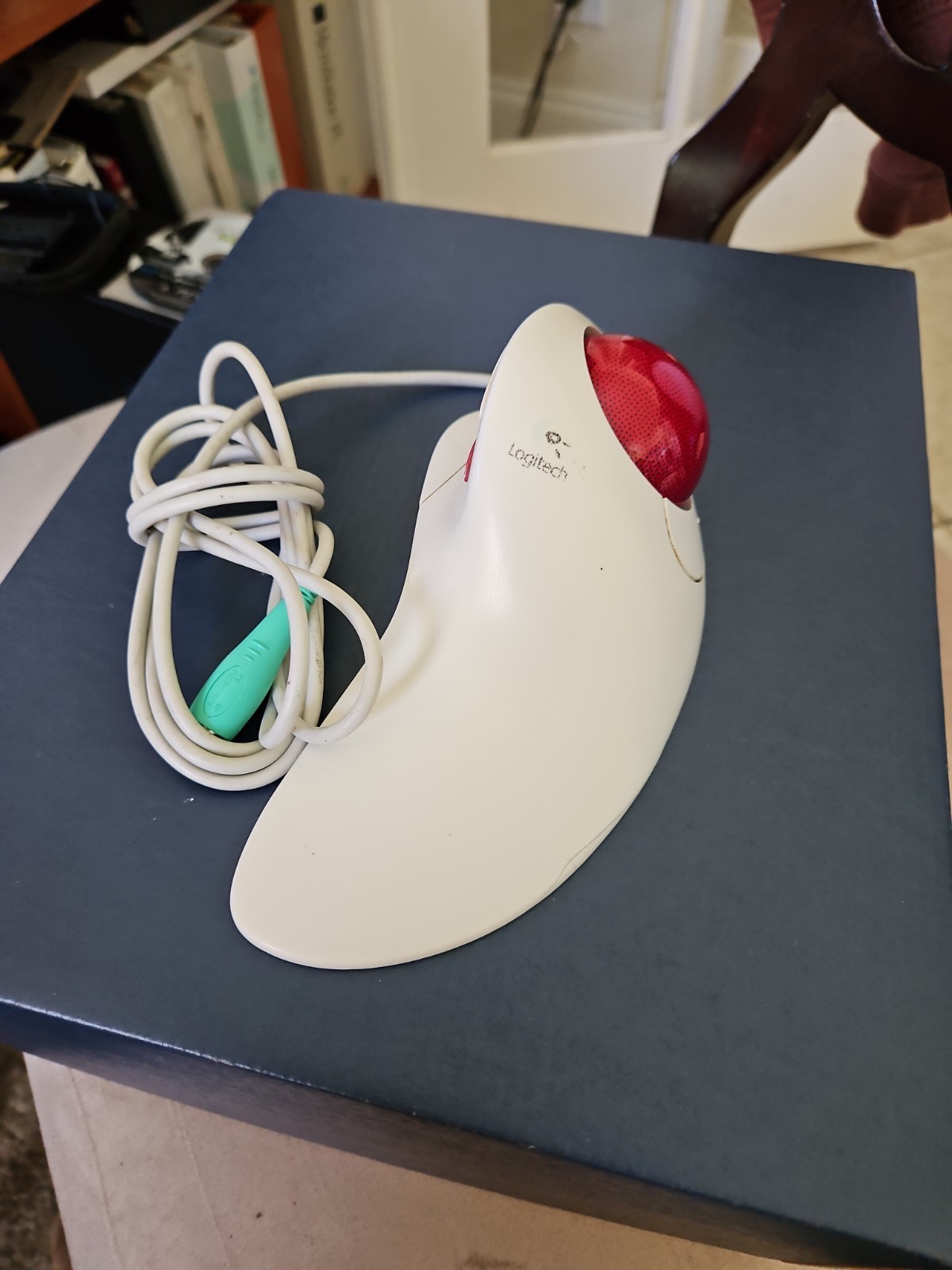 Logitech TrackMan Marble FX T-CJ12 Wired Trackball Mouse Tested WORKS